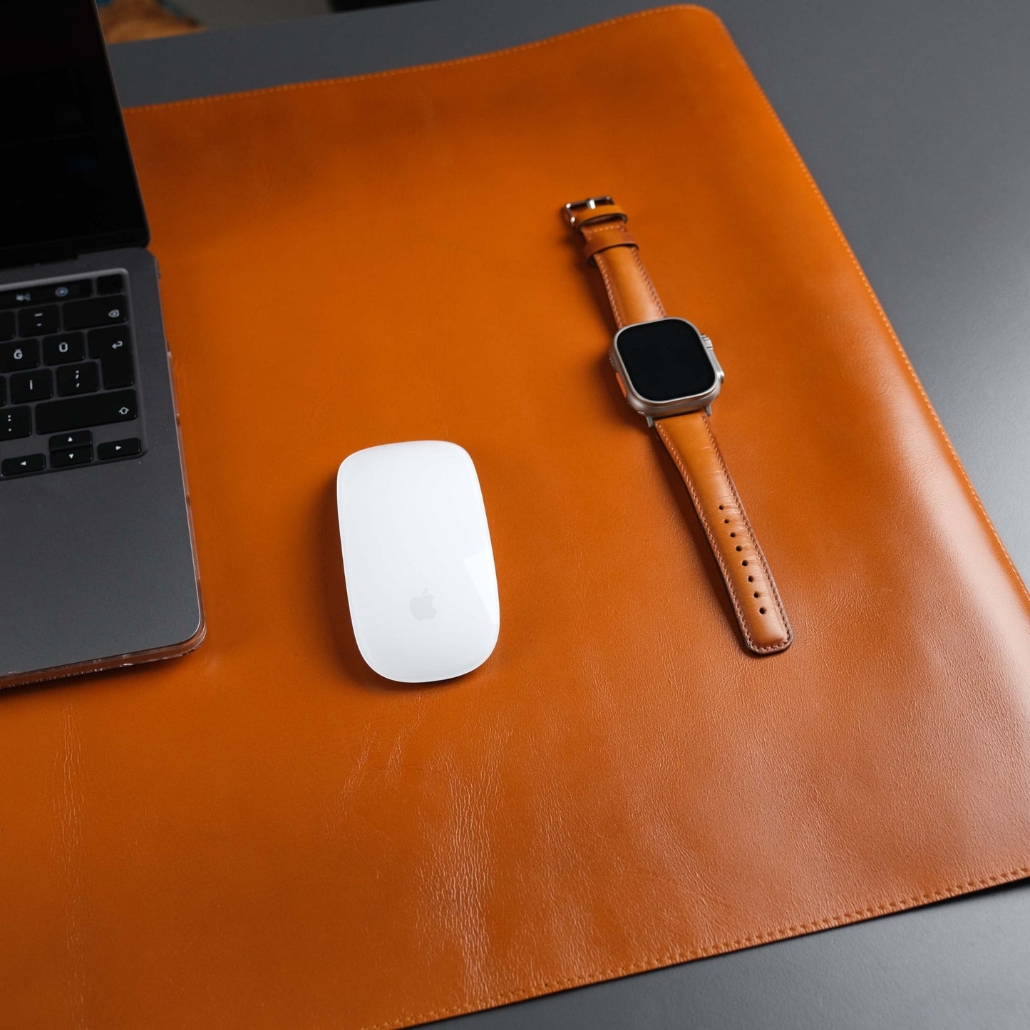 Jersey Tan Leather Desk Pad for Office and Home - Concordia Style Boutique