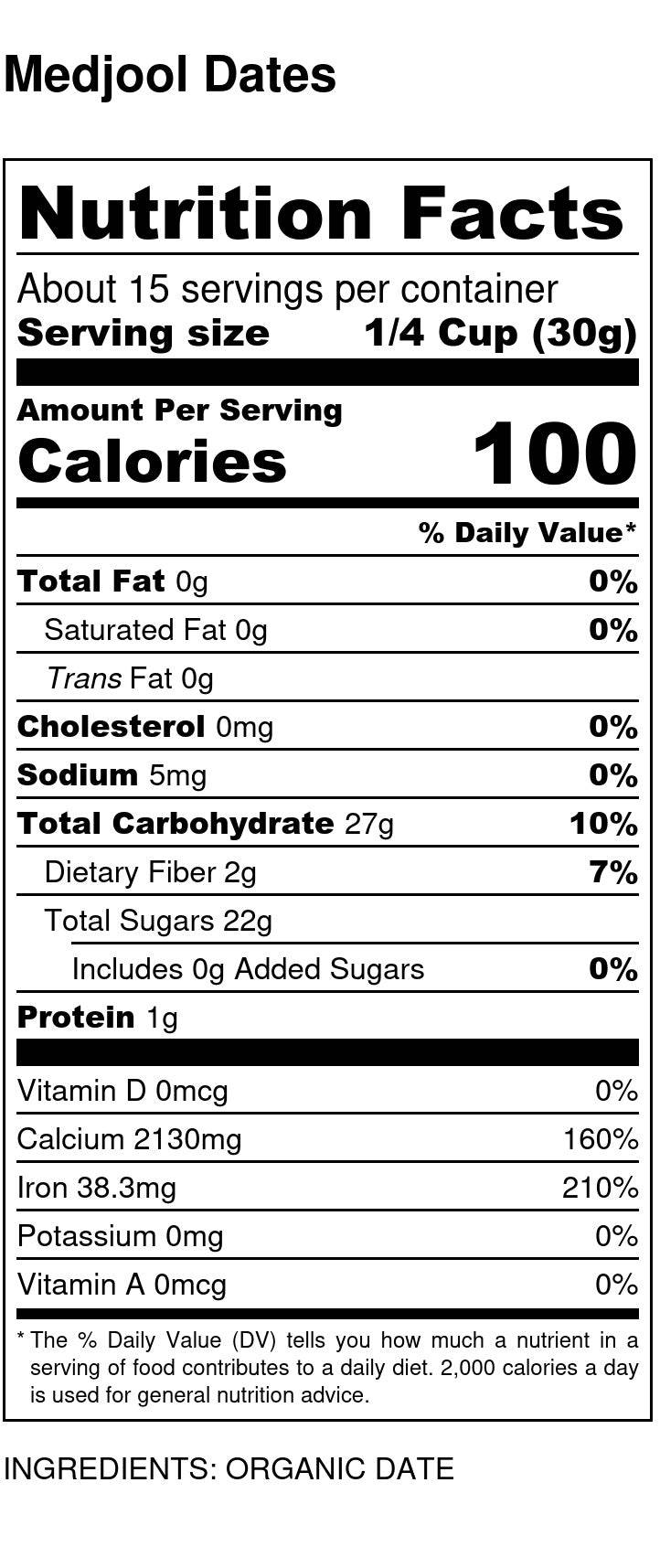 Dates, Medjool, Organic - Premium Dried Fruit from Country Life Natural Foods - Just $6.95! Shop now at Concordia Style Boutique