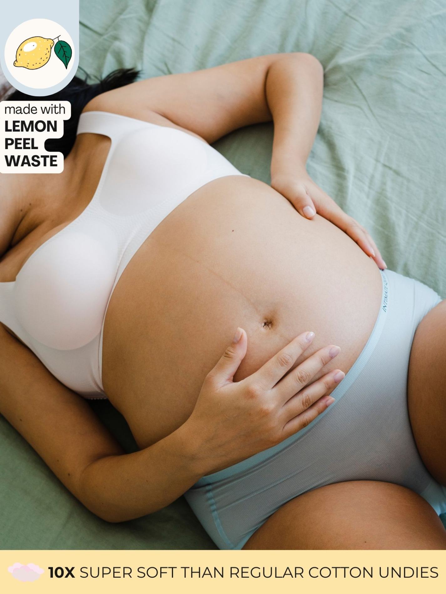 Lemon Bae Seamless Maternity Bikini Quick Dry Body Adaptive Undies