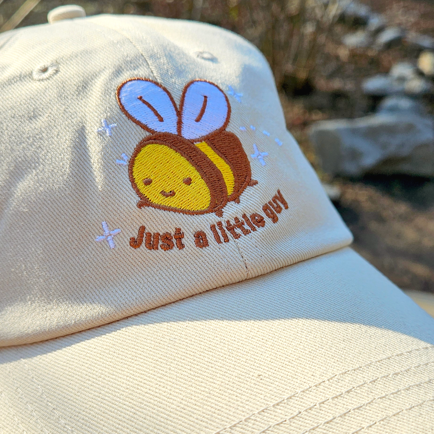 Just a Little Guy Bee - Embroidered Dad Hat - Concordia Style Boutique