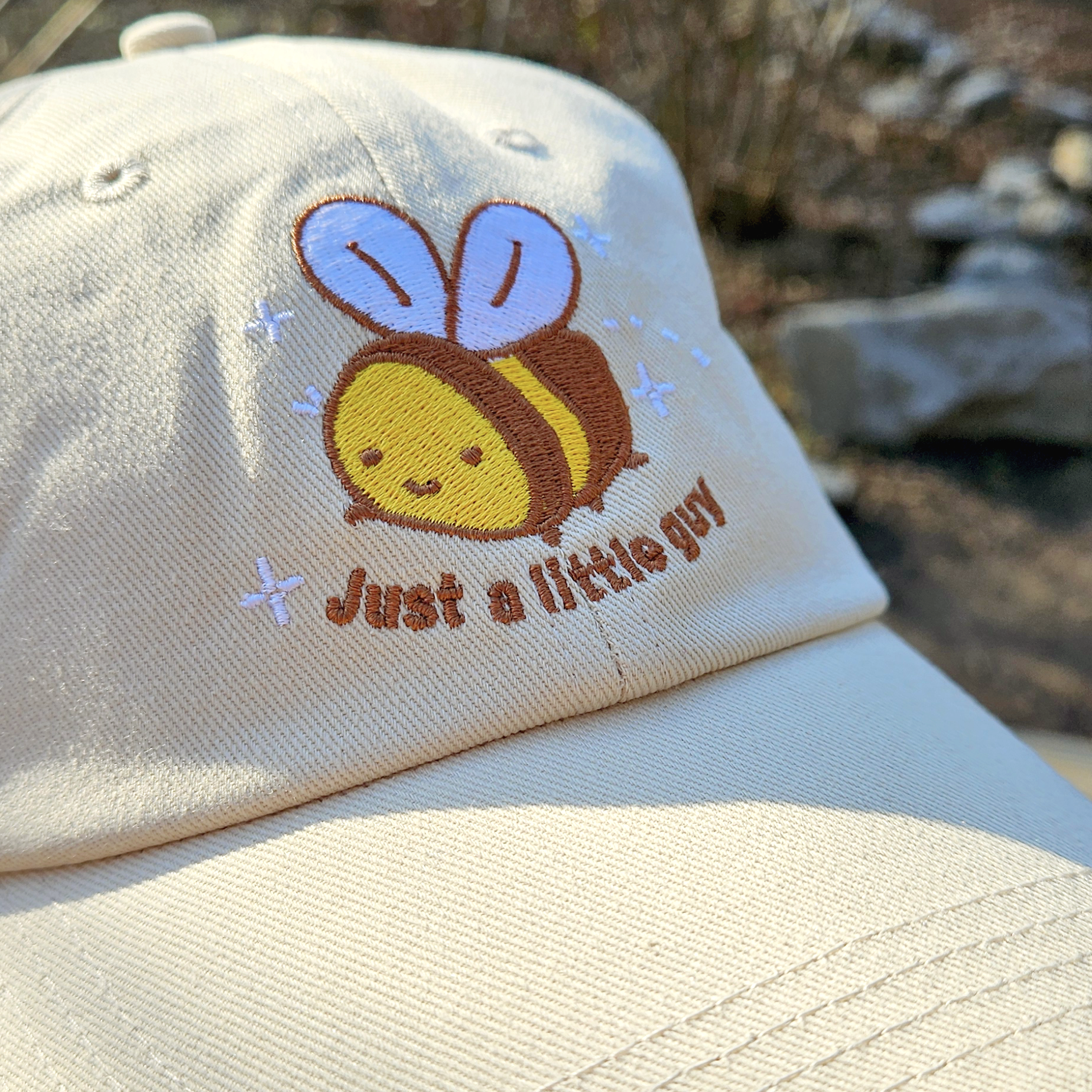 Just a Little Guy Bee - Embroidered Dad Hat - Concordia Style Boutique