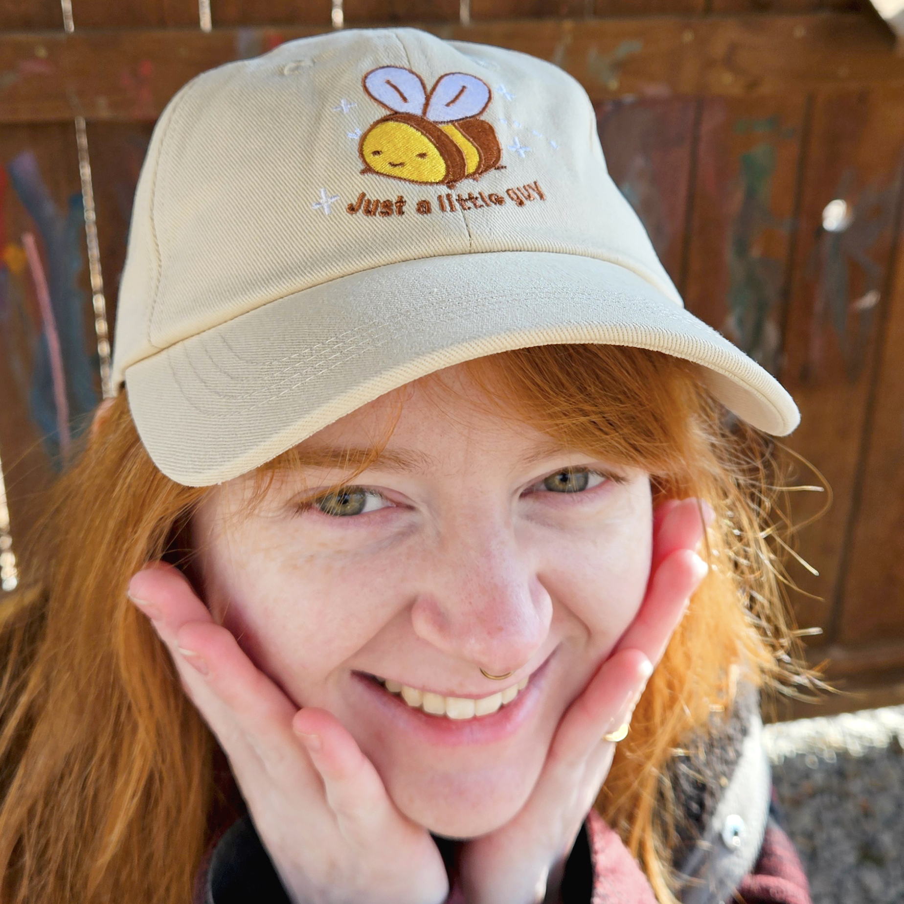 Just a Little Guy Bee - Embroidered Dad Hat - Concordia Style Boutique