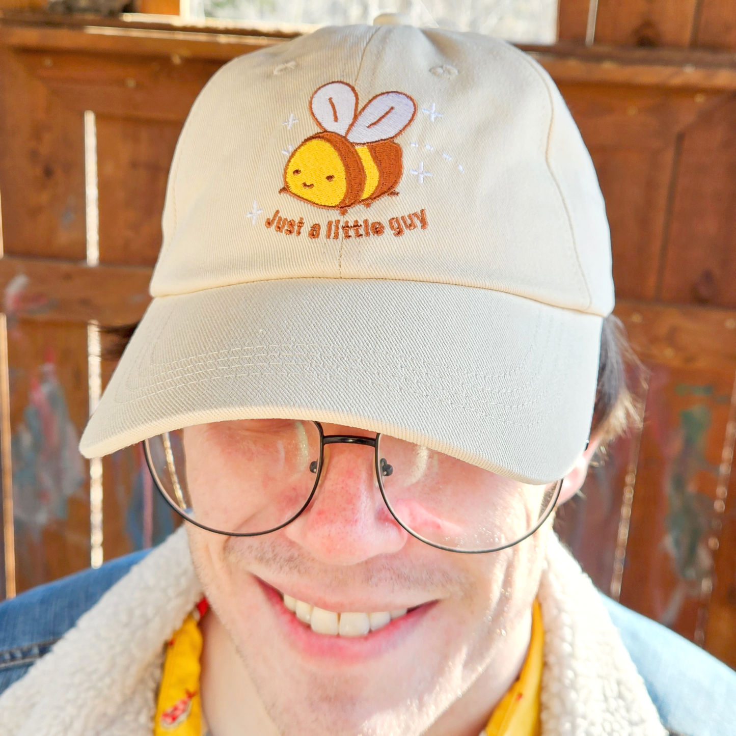Just a Little Guy Bee - Embroidered Dad Hat - Concordia Style Boutique