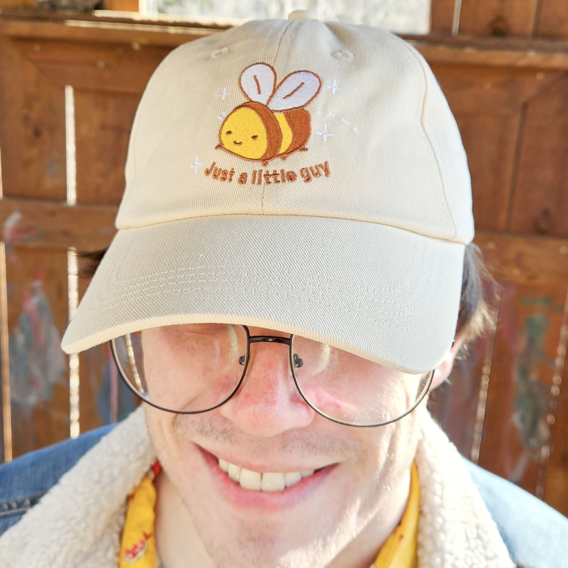 Just a Little Guy Bee - Embroidered Dad Hat - Concordia Style Boutique