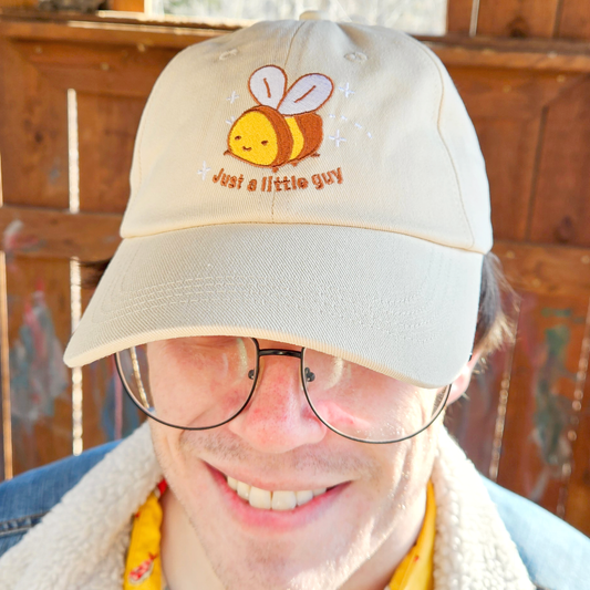 Just a Little Guy Bee - Embroidered Dad Hat - Concordia Style Boutique