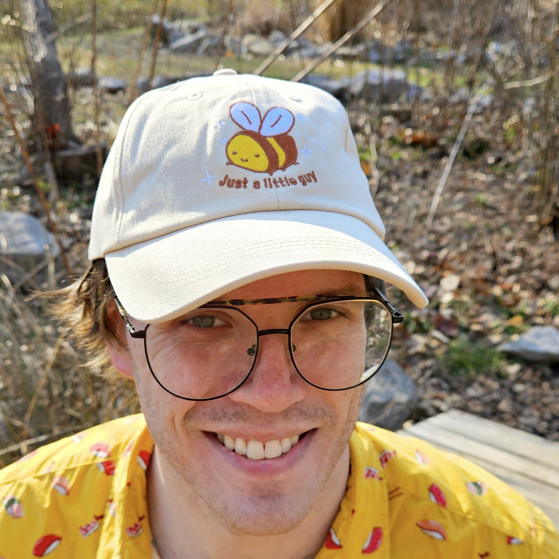 Just a Little Guy Bee - Embroidered Dad Hat - Concordia Style Boutique