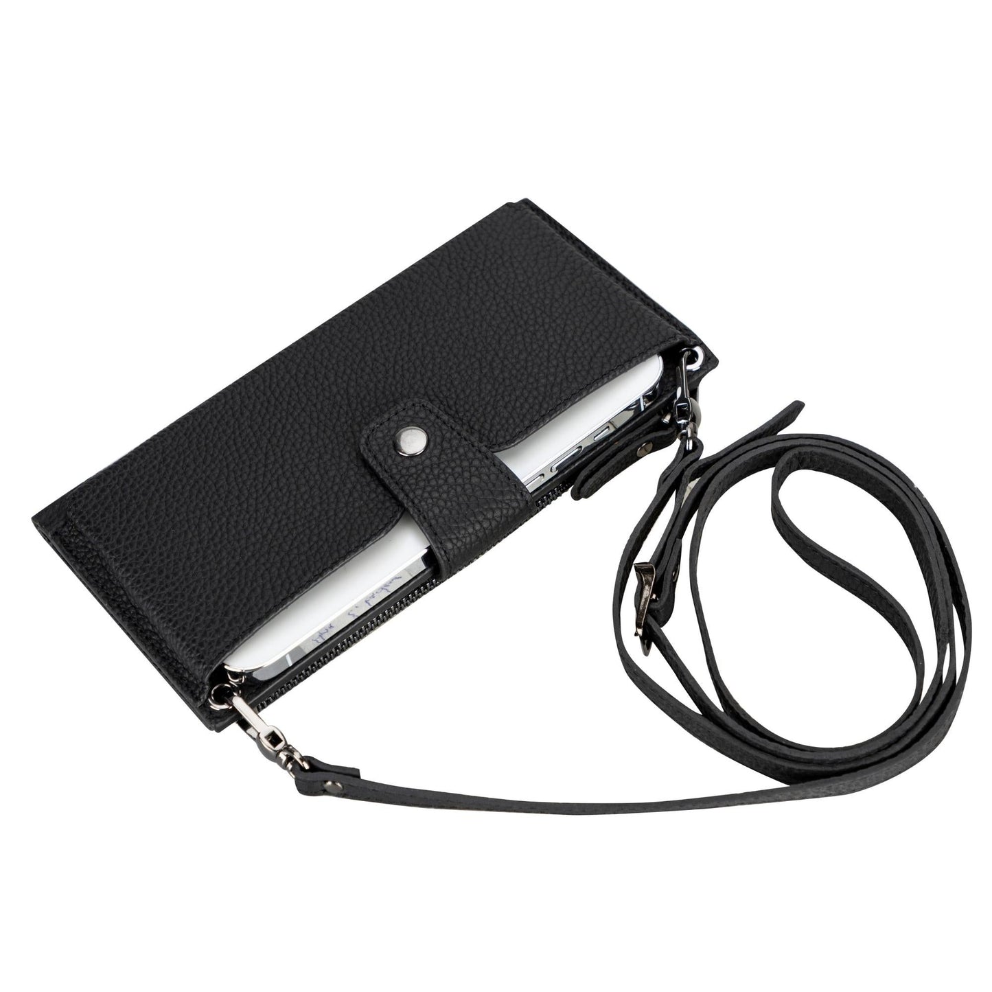 Kaycee Leather Women's Cell Phone Wallet with Strap - Concordia Style Boutique