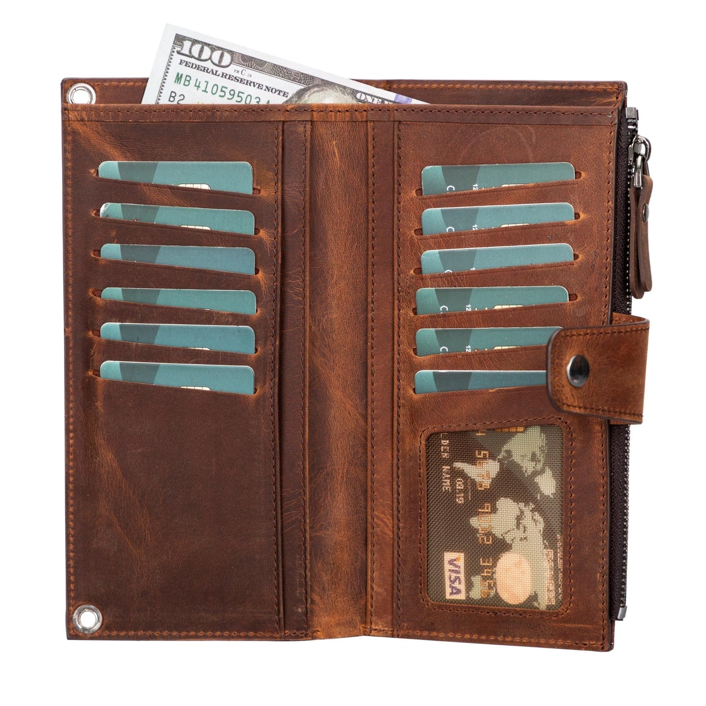 Kaycee Leather Women's Cell Phone Wallet with Strap - Concordia Style Boutique