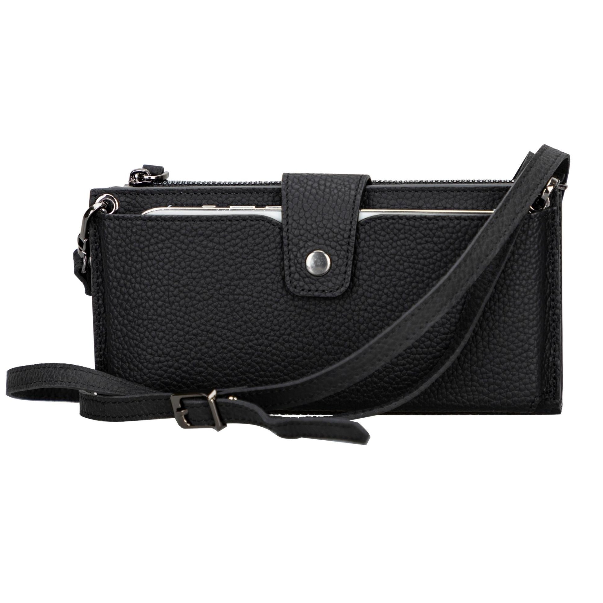 Kaycee Leather Women's Cell Phone Wallet with Strap - Concordia Style Boutique