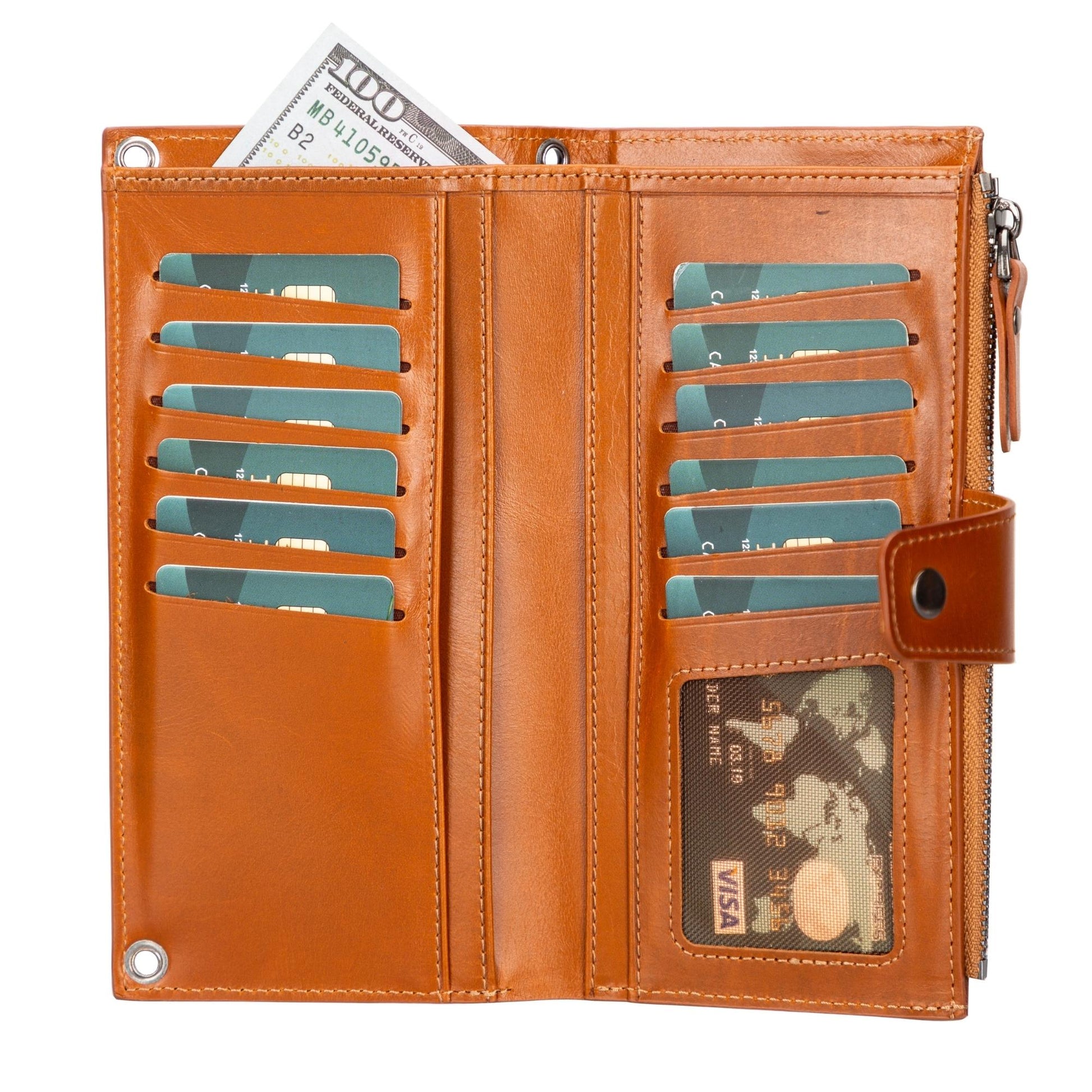 Kaycee Leather Women's Cell Phone Wallet with Strap - Concordia Style Boutique