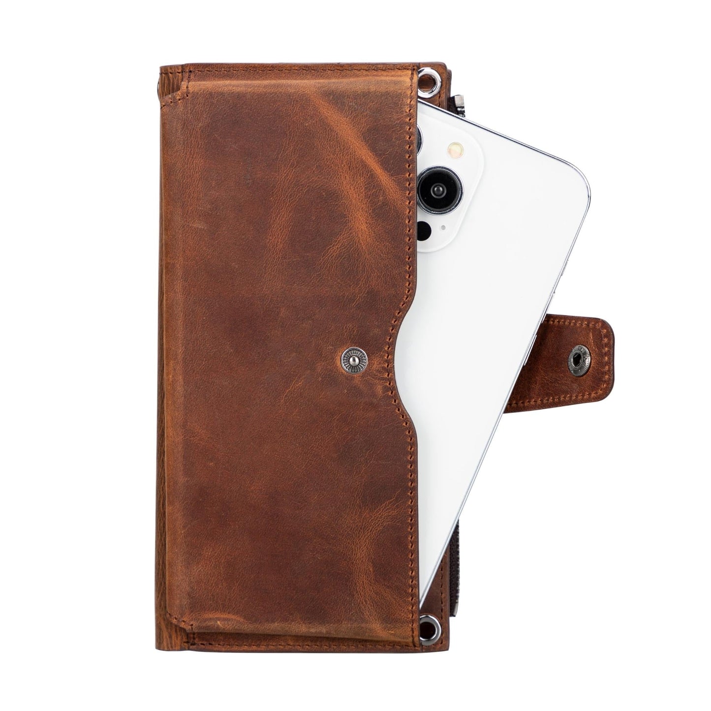 Kaycee Leather Women's Cell Phone Wallet with Strap - Concordia Style Boutique