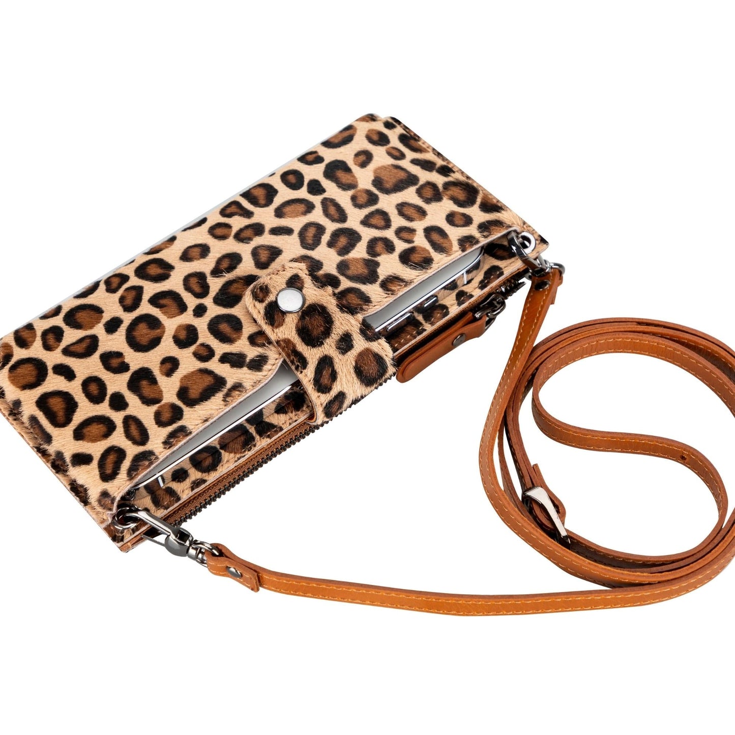 Kaycee Leather Women's Cell Phone Wallet with Strap - Concordia Style Boutique