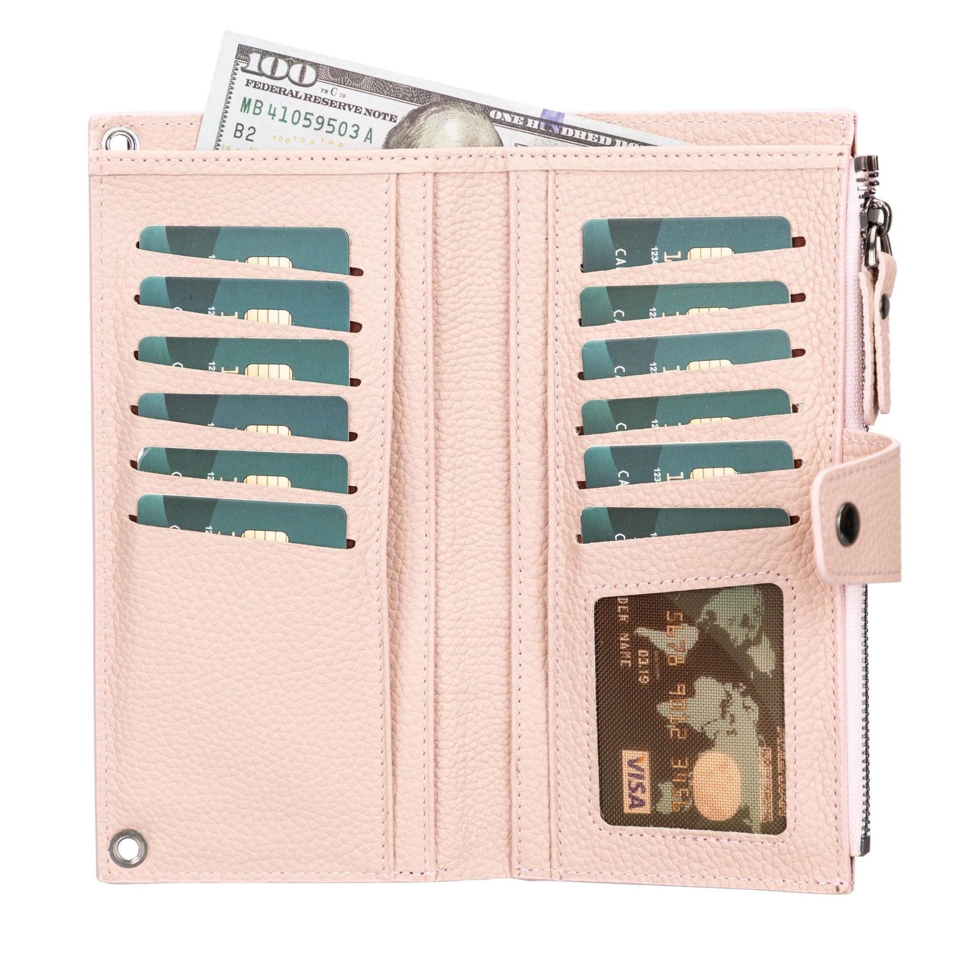 Kaycee Leather Women's Cell Phone Wallet with Strap - Concordia Style Boutique