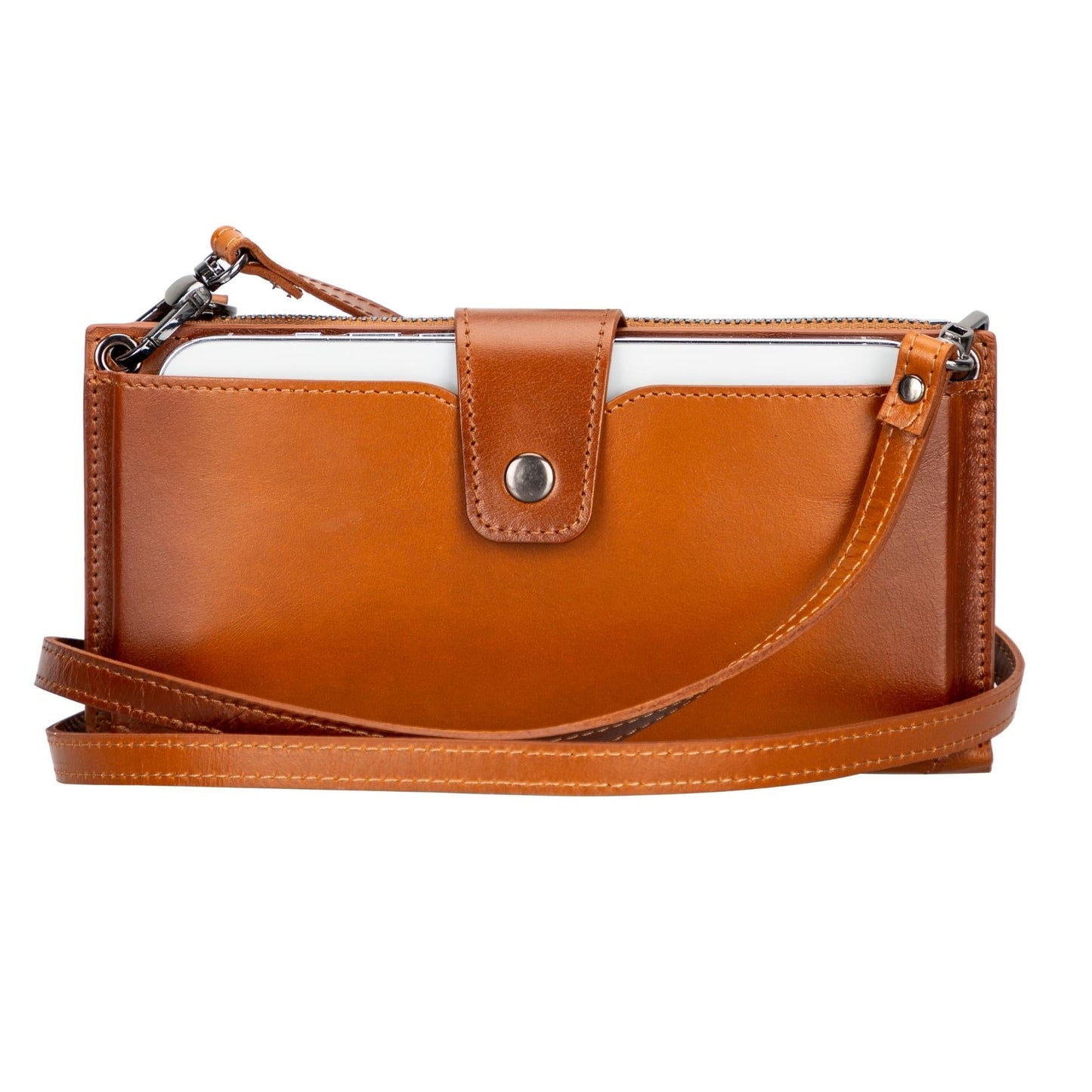 Kaycee Leather Women's Cell Phone Wallet with Strap - Concordia Style Boutique