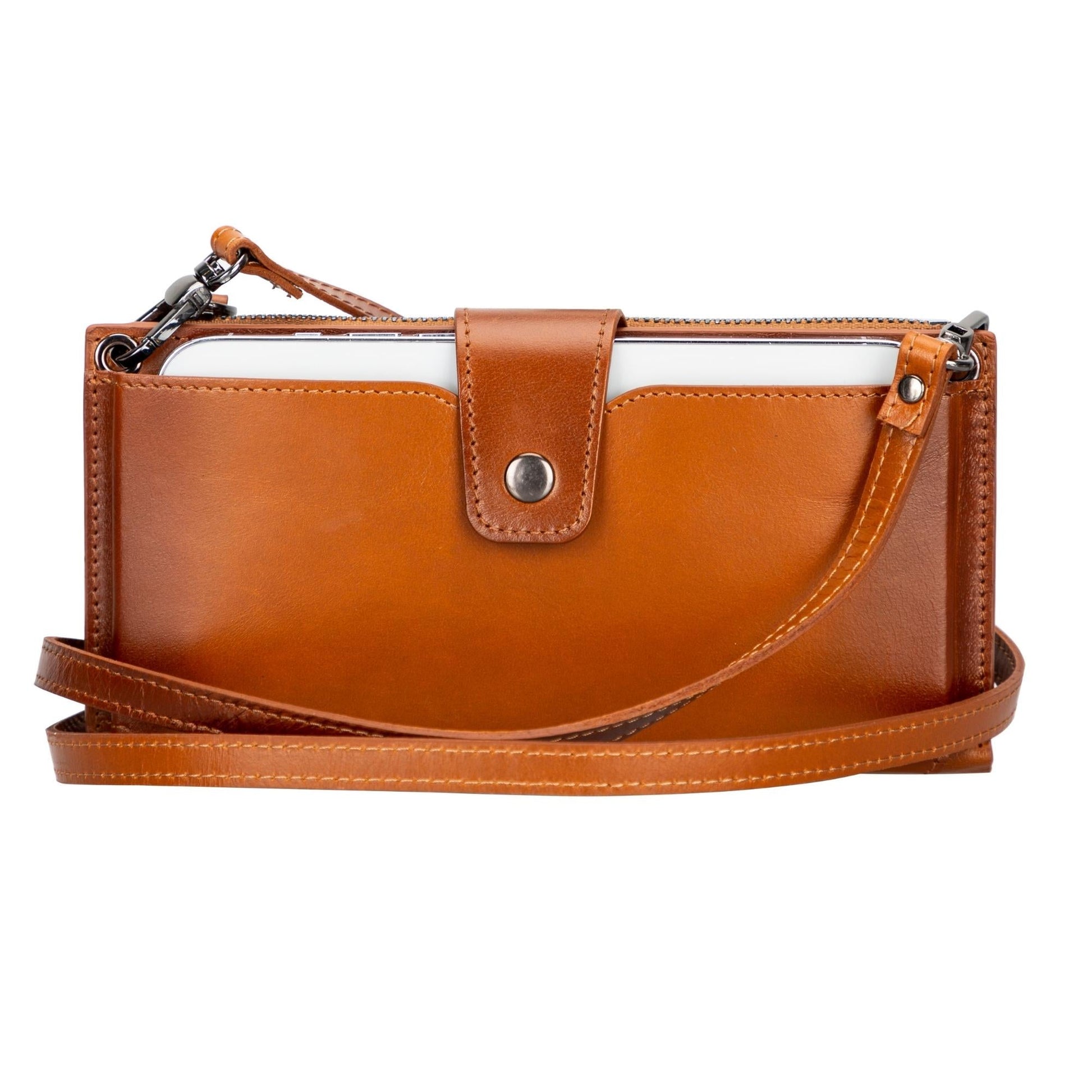 Kaycee Leather Women's Cell Phone Wallet with Strap - Concordia Style Boutique