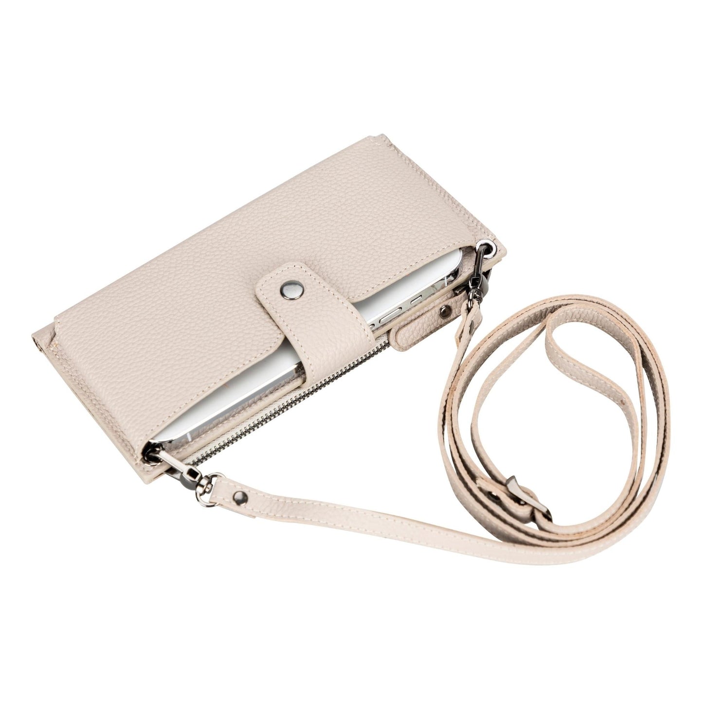 Kaycee Leather Women's Cell Phone Wallet with Strap - Concordia Style Boutique