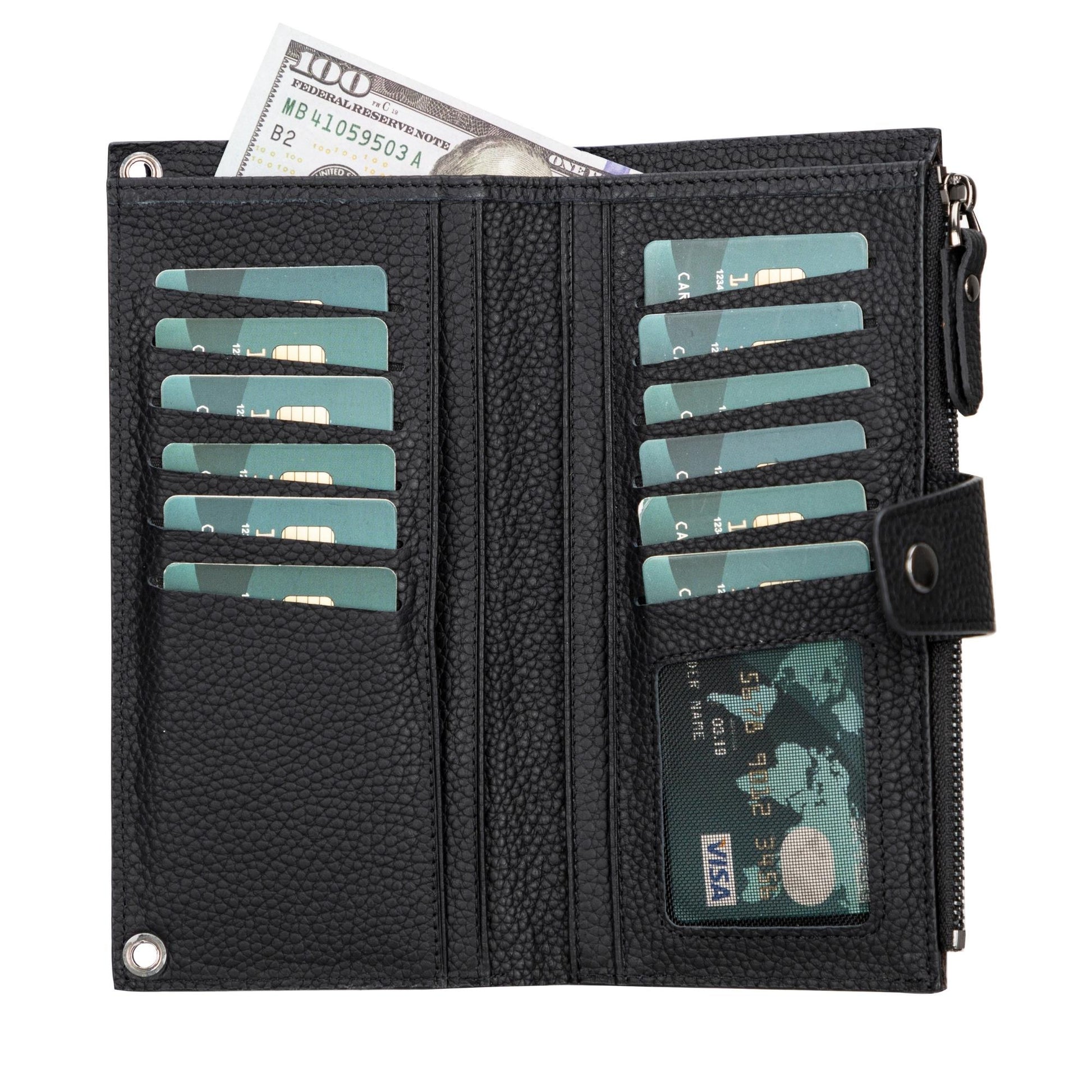 Kaycee Leather Women's Cell Phone Wallet with Strap - Concordia Style Boutique