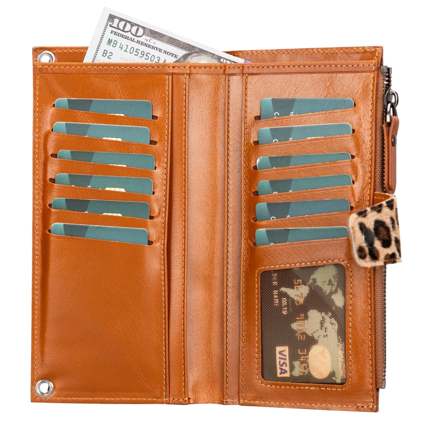 Kaycee Leather Women's Cell Phone Wallet with Strap - Concordia Style Boutique
