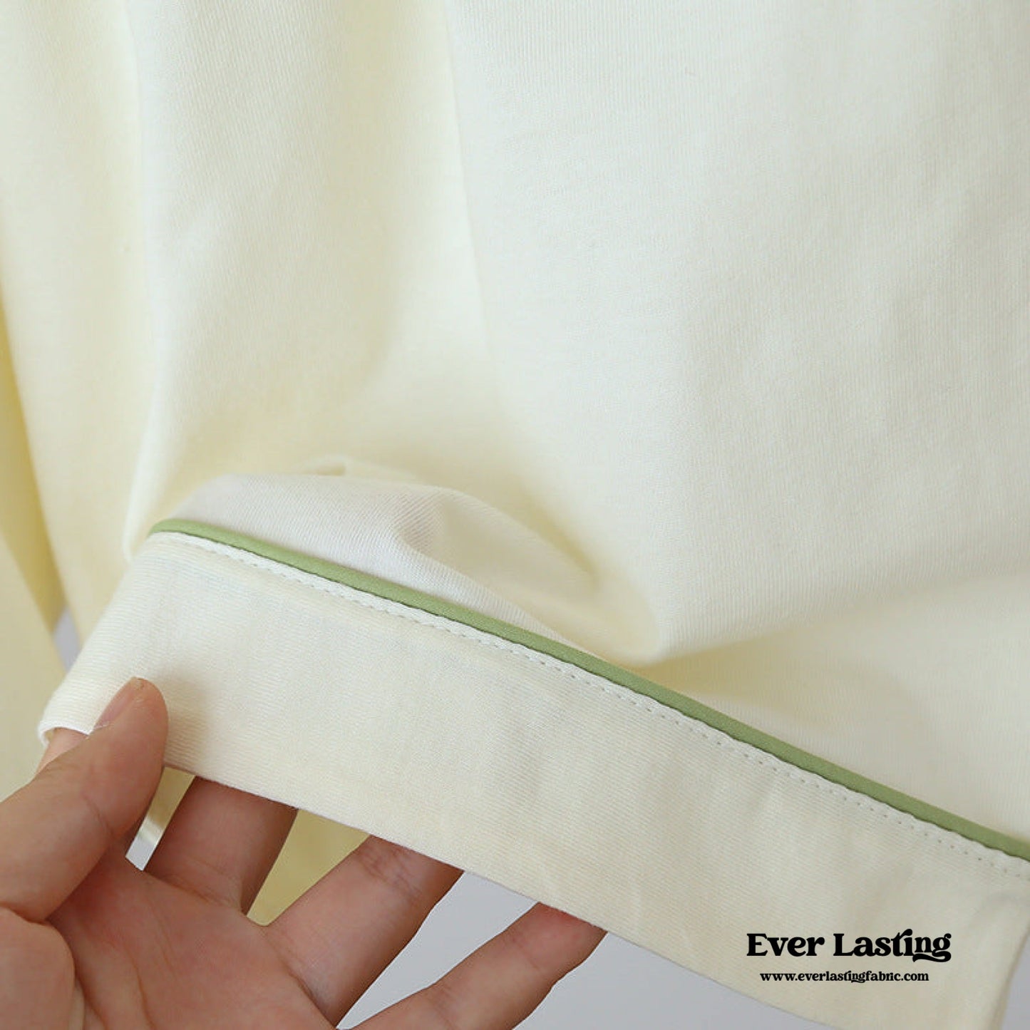 Key Lime Cotton Short Sleeves and Shorts Pajama Set / Yellow