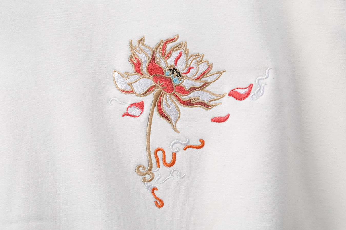 KH9010 Blue Phoenix Embroidery Hoodie