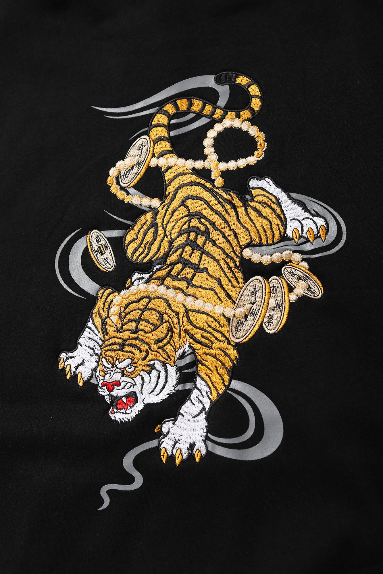 KH9017 Rich Tiger Embroidery Hoodie