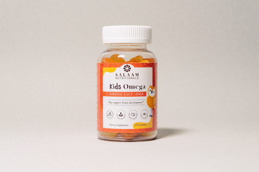 Halal Omega 3, 6 & 9 Gummies with DHA for Kids - 60 Count | Salaam Nutritionals - Concordia Style Boutique