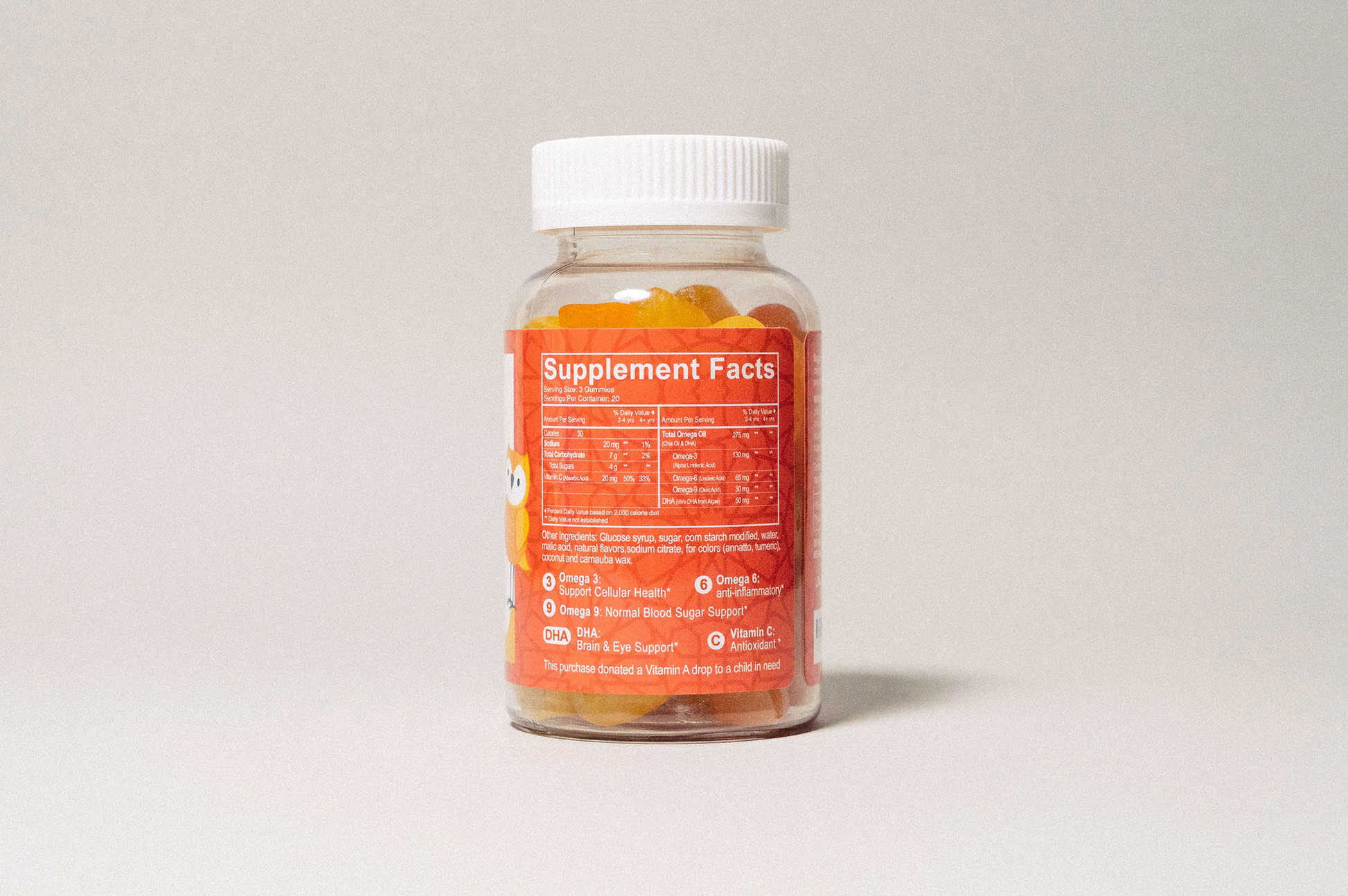 Halal Omega 3, 6 & 9 Gummies with DHA for Kids - 60 Count | Salaam Nutritionals - Concordia Style Boutique