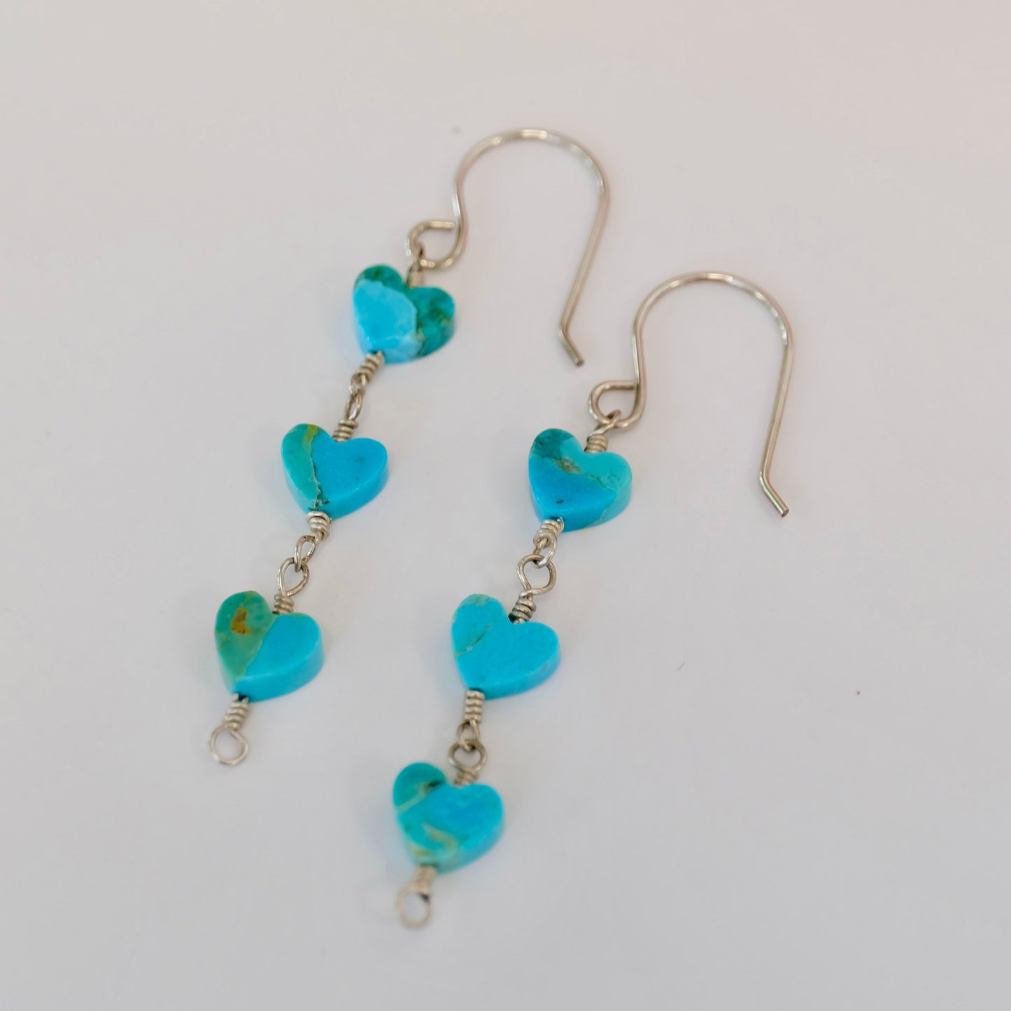 Turquoise Heart Earrings