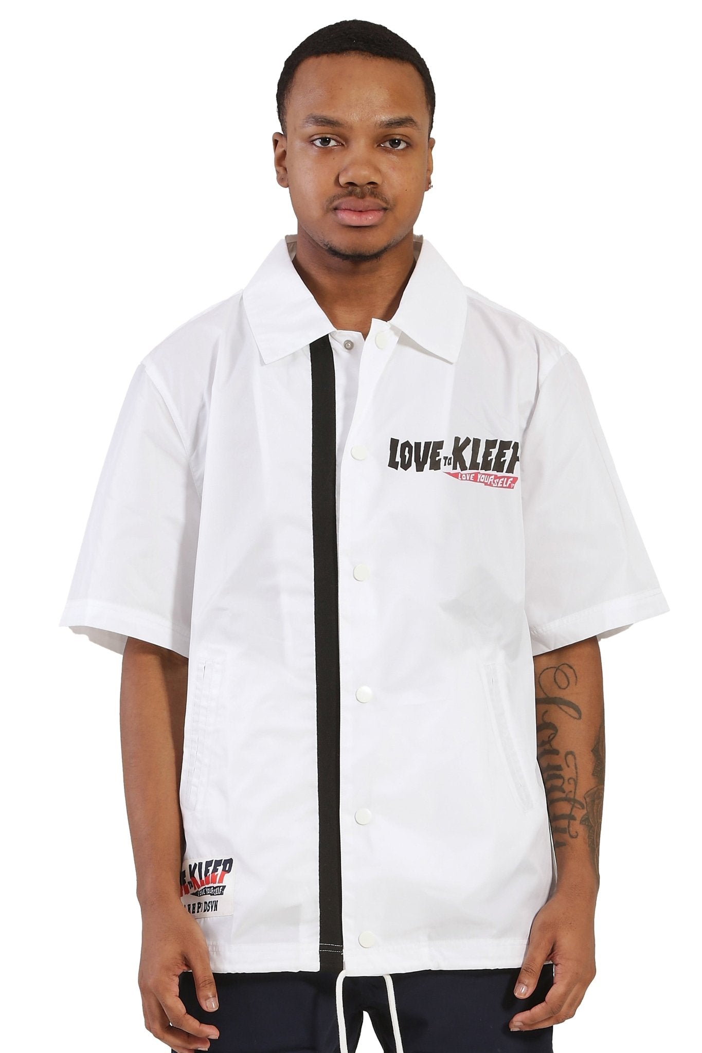 DE BLANC Men's premium nylon shortsleeve coach jacket - Concordia Style Boutique