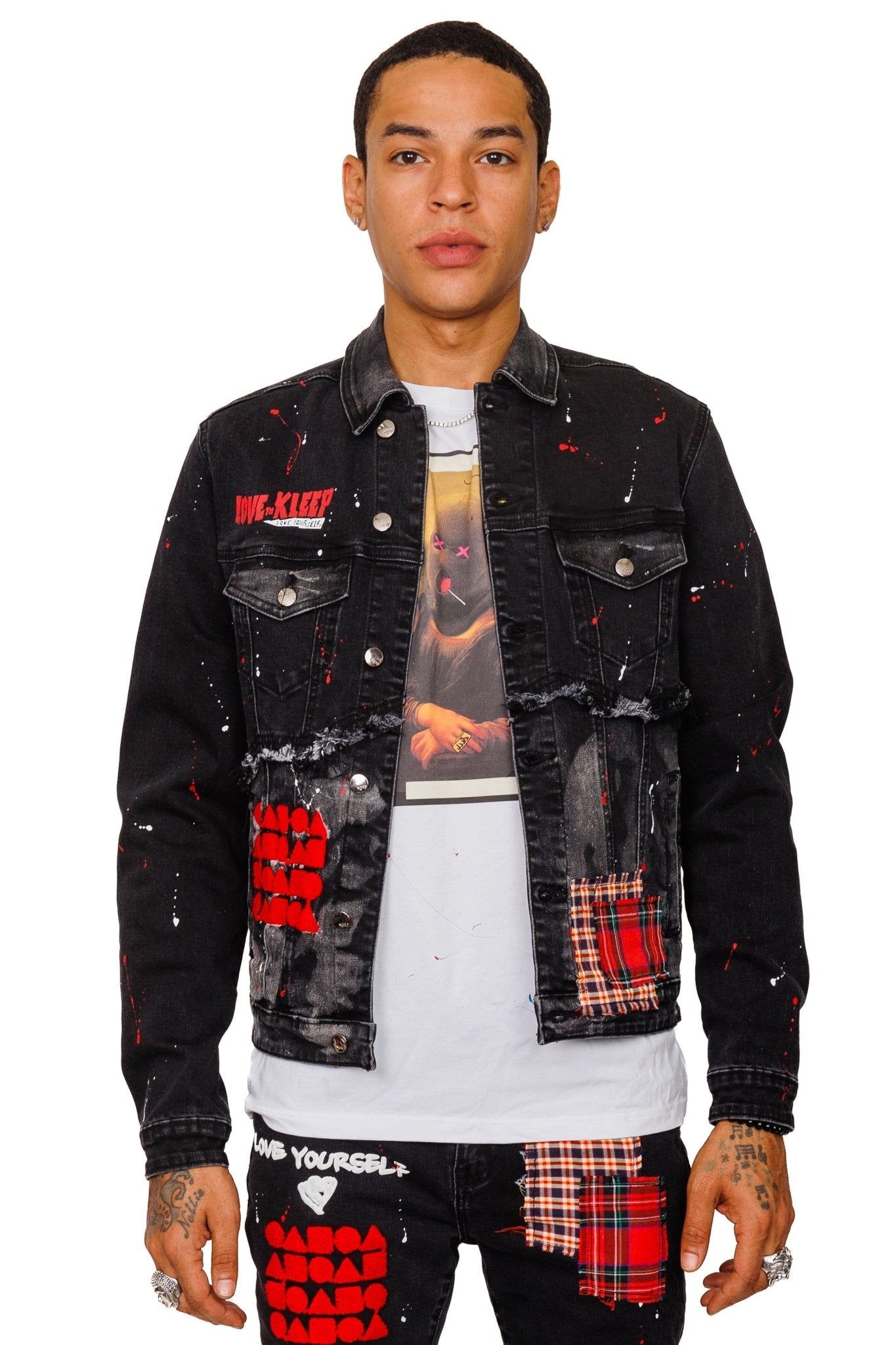 Phlox Washed Denim & Twill Mixed Jacket - Concordia Style Boutique