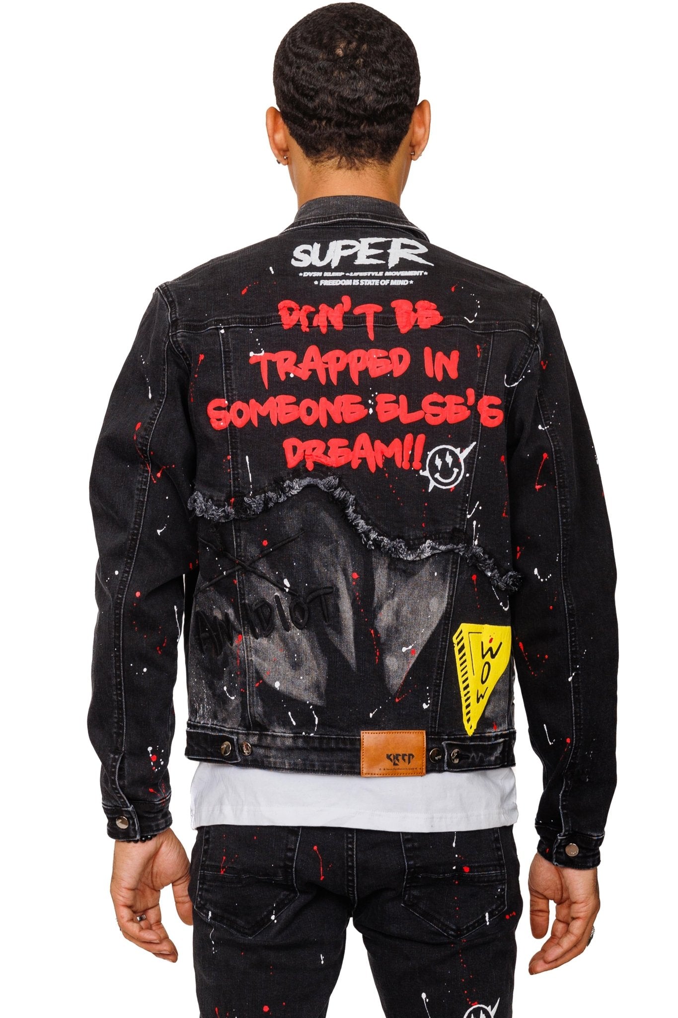 Phlox Washed Denim & Twill Mixed Jacket - Concordia Style Boutique