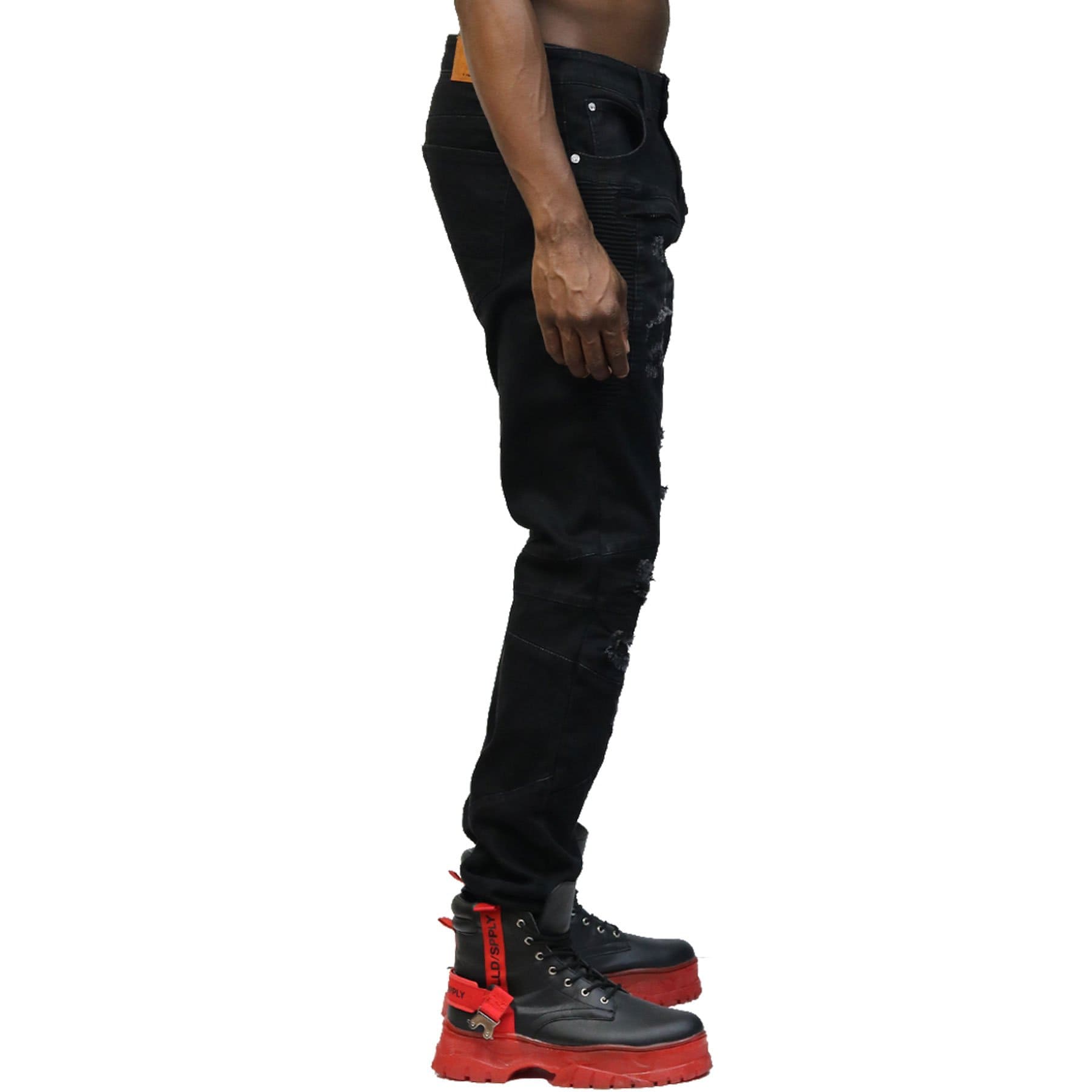 Limo Premium Washed Skinny Black Denim Pants - Concordia Style Boutique