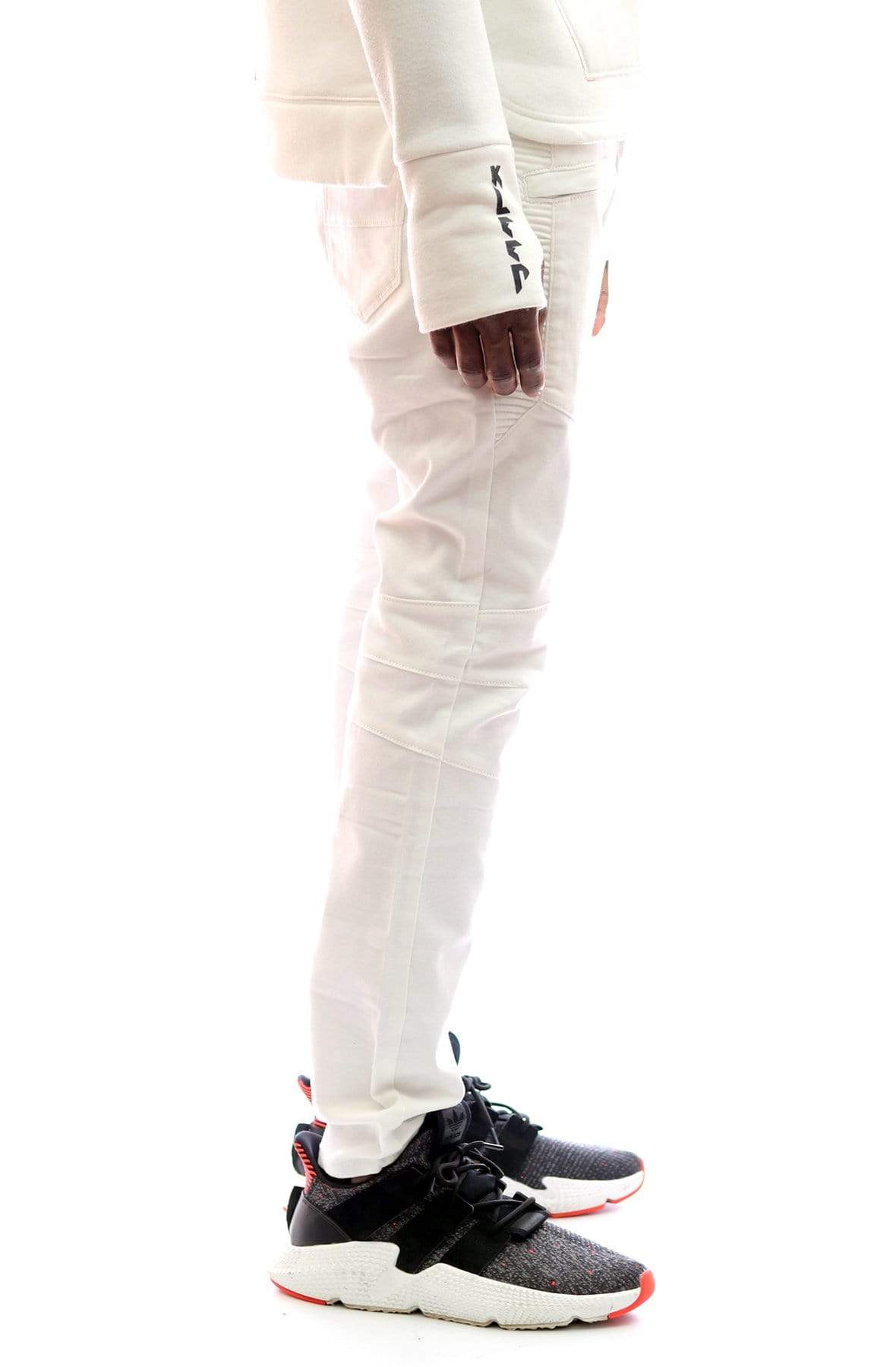 Skinny Cotton Terry Denim Pants. - Concordia Style Boutique