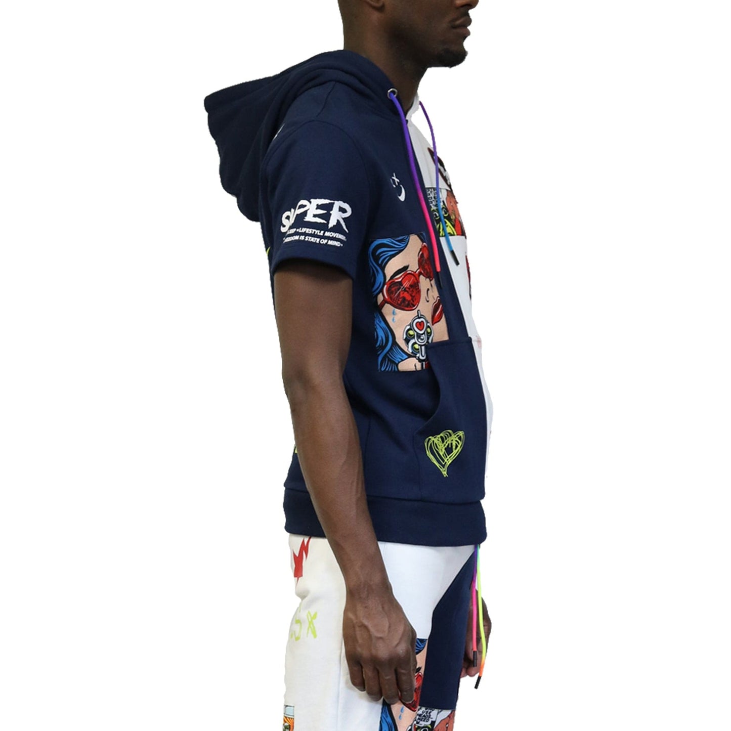 Juno Split Pullover Short Sleeve Hoodie - Concordia Style Boutique