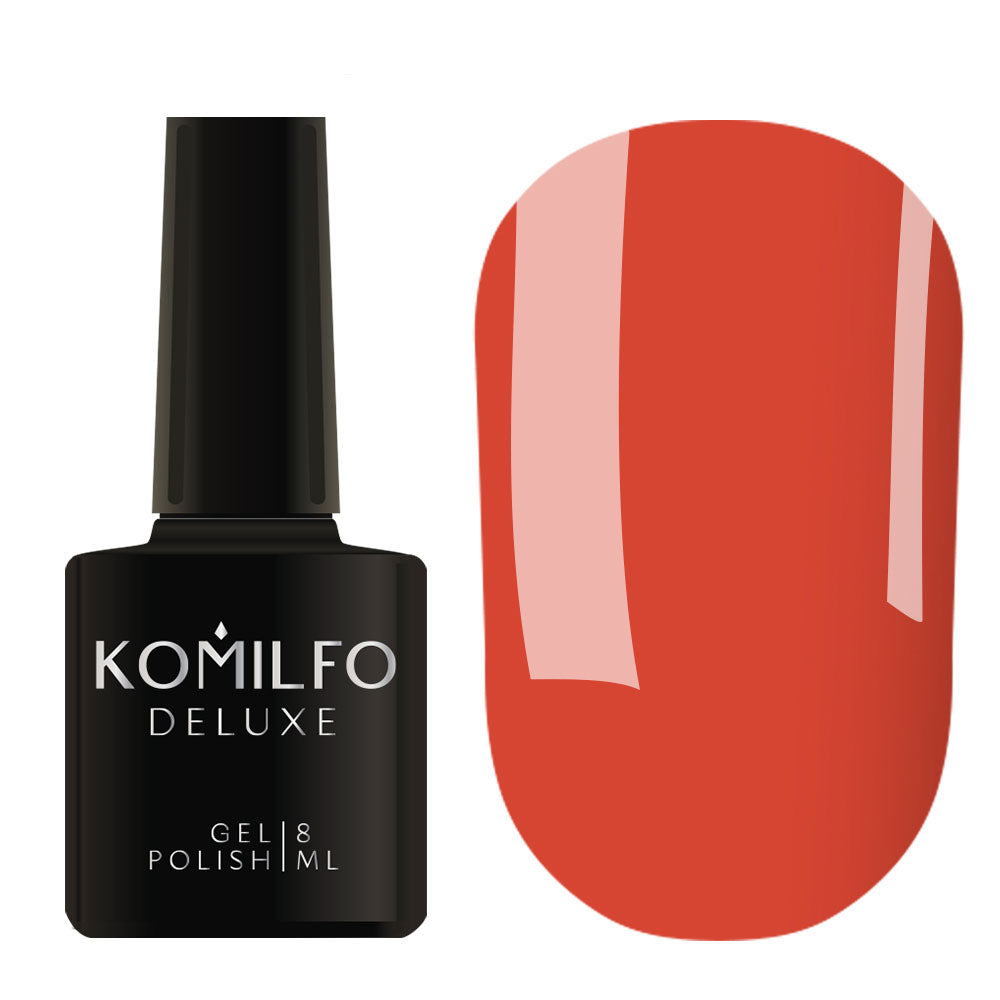 Gel Polish Komilfo Deluxe Series D078 (coral red, enamel), 8 ml 111078