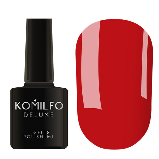 Gel Polish Komilfo Deluxe Series D080 (red, enamel), 8 ml