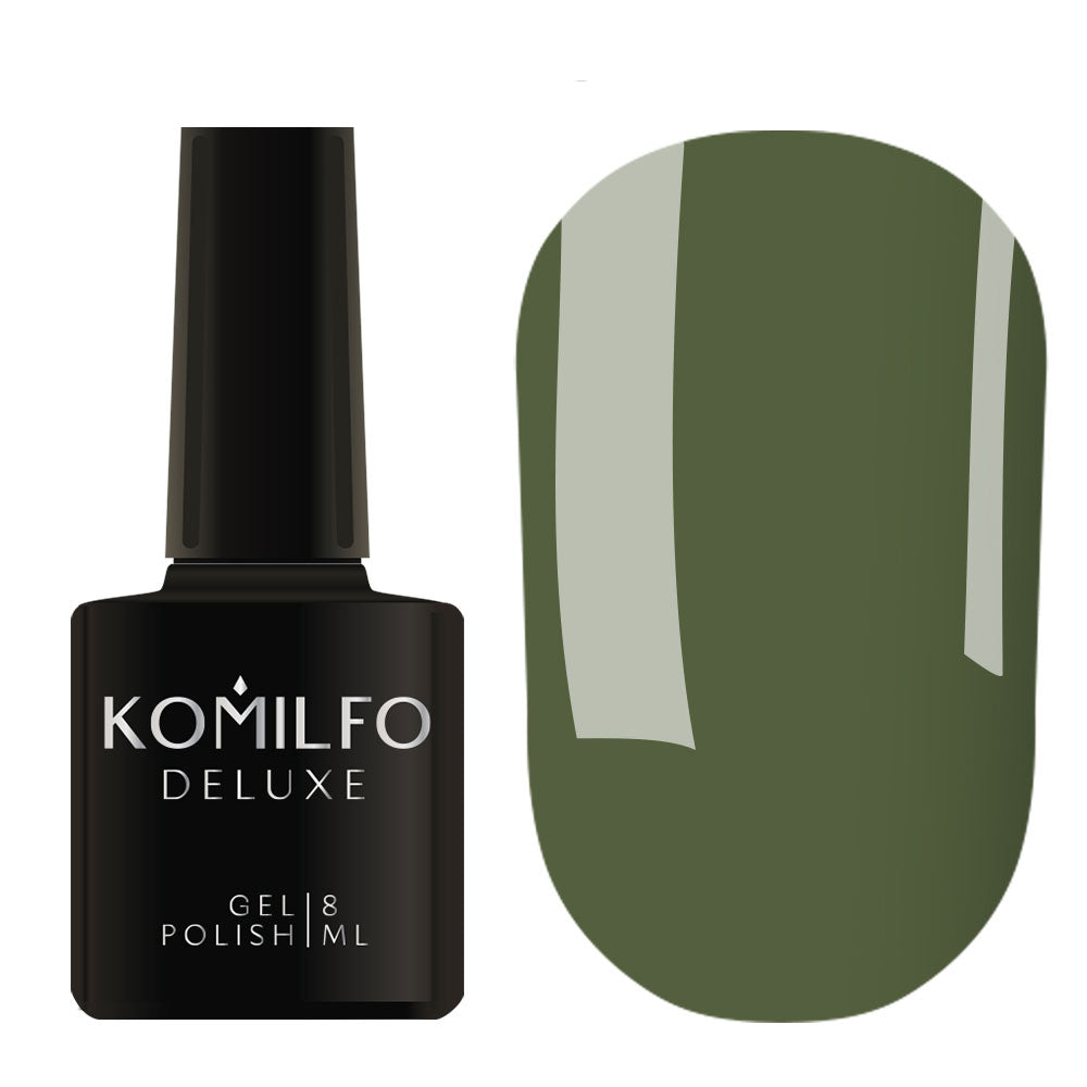 Gel polish Komilfo Deluxe Series D158 (khaki, enamel), 8 ml