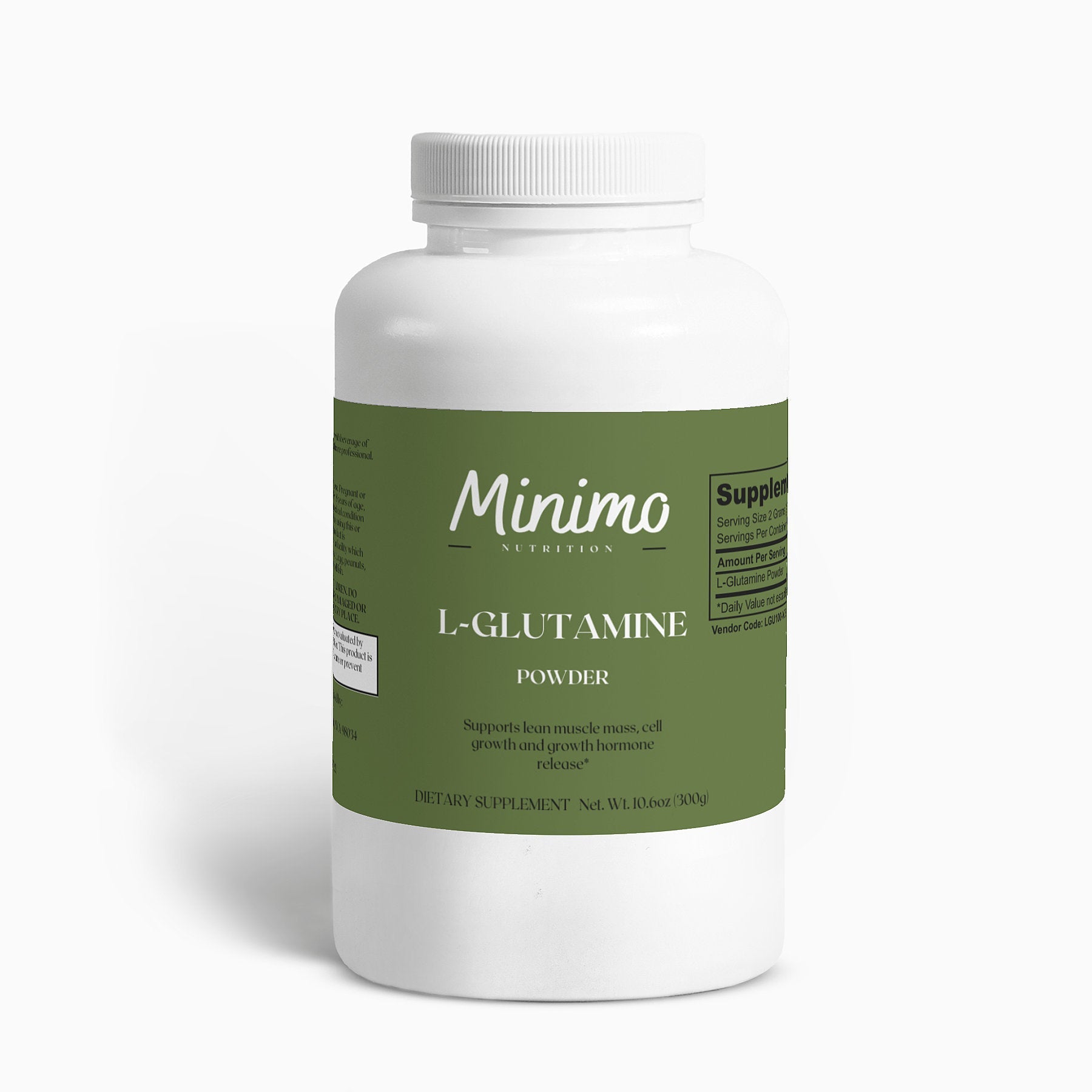L-Glutamine Powder, 10.6 oz - Concordia Style Boutique