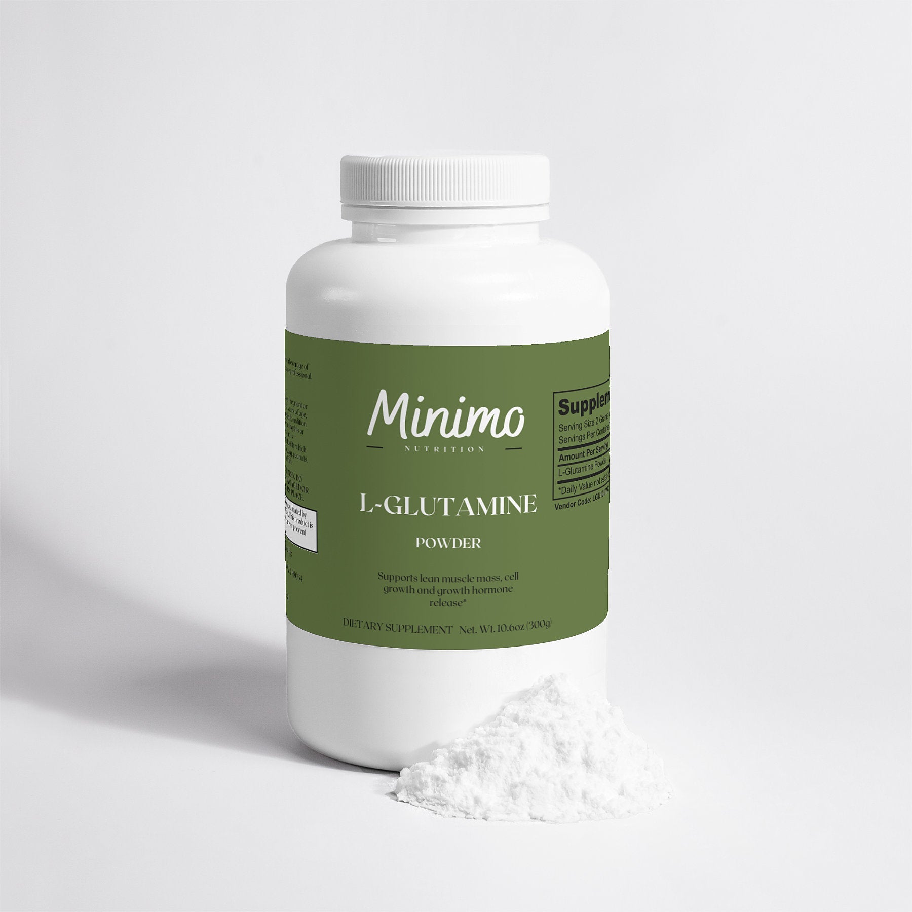 L-Glutamine Powder, 10.6 oz - Concordia Style Boutique