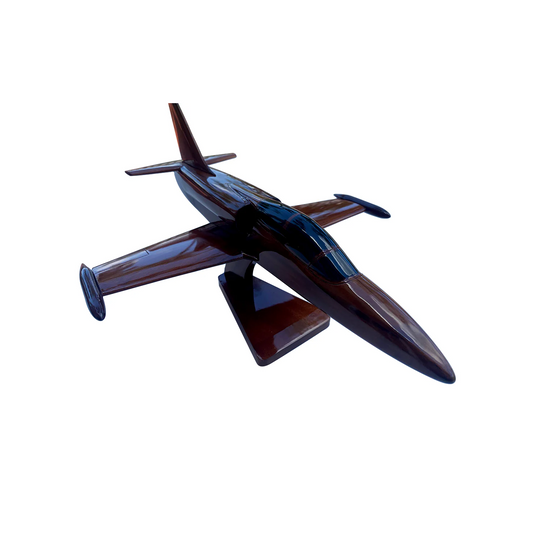 L39 Albatros Mahogany Wood Desktop Airplane Model