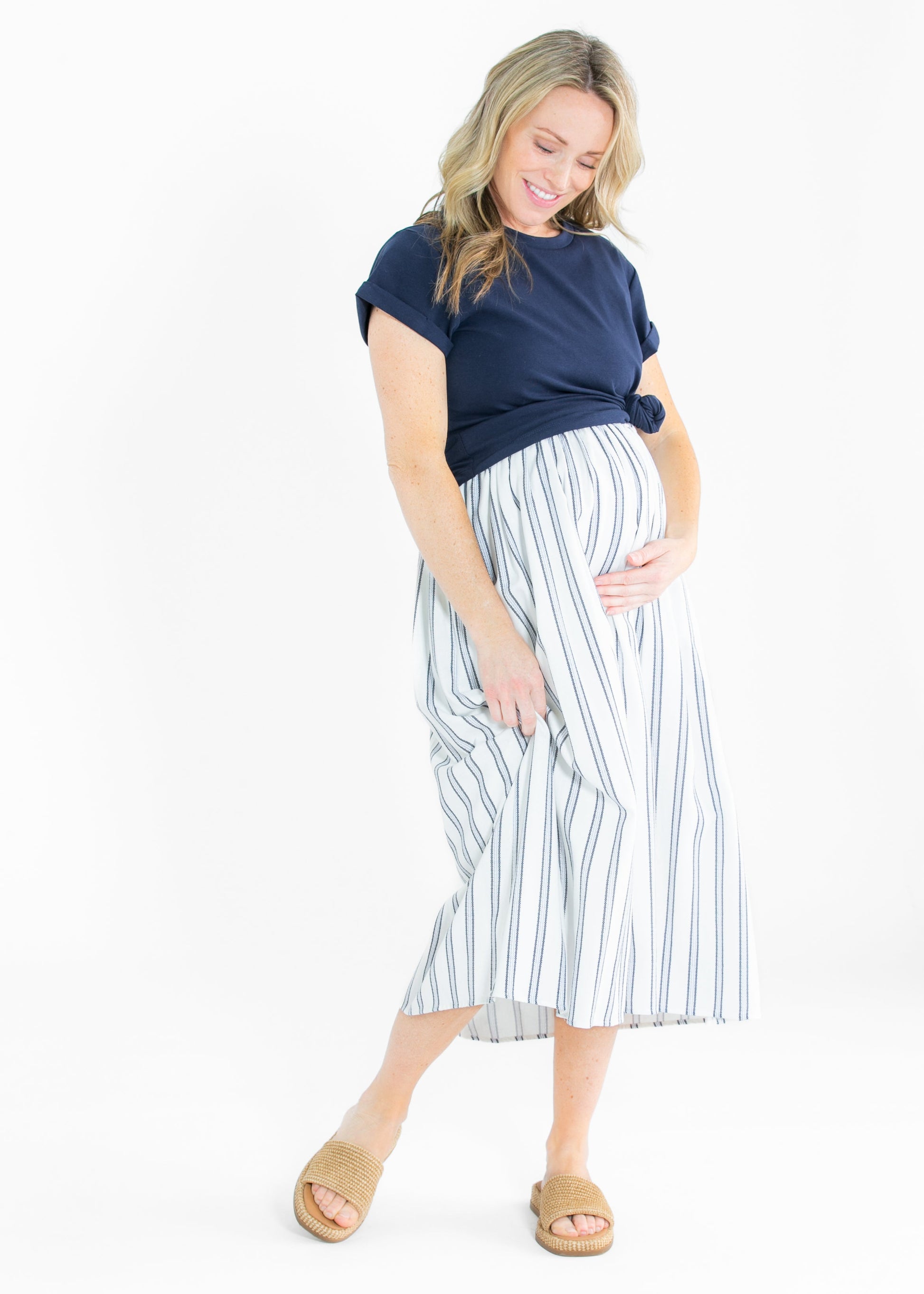 Laken Striped Midi Dress - Concordia Style Boutique