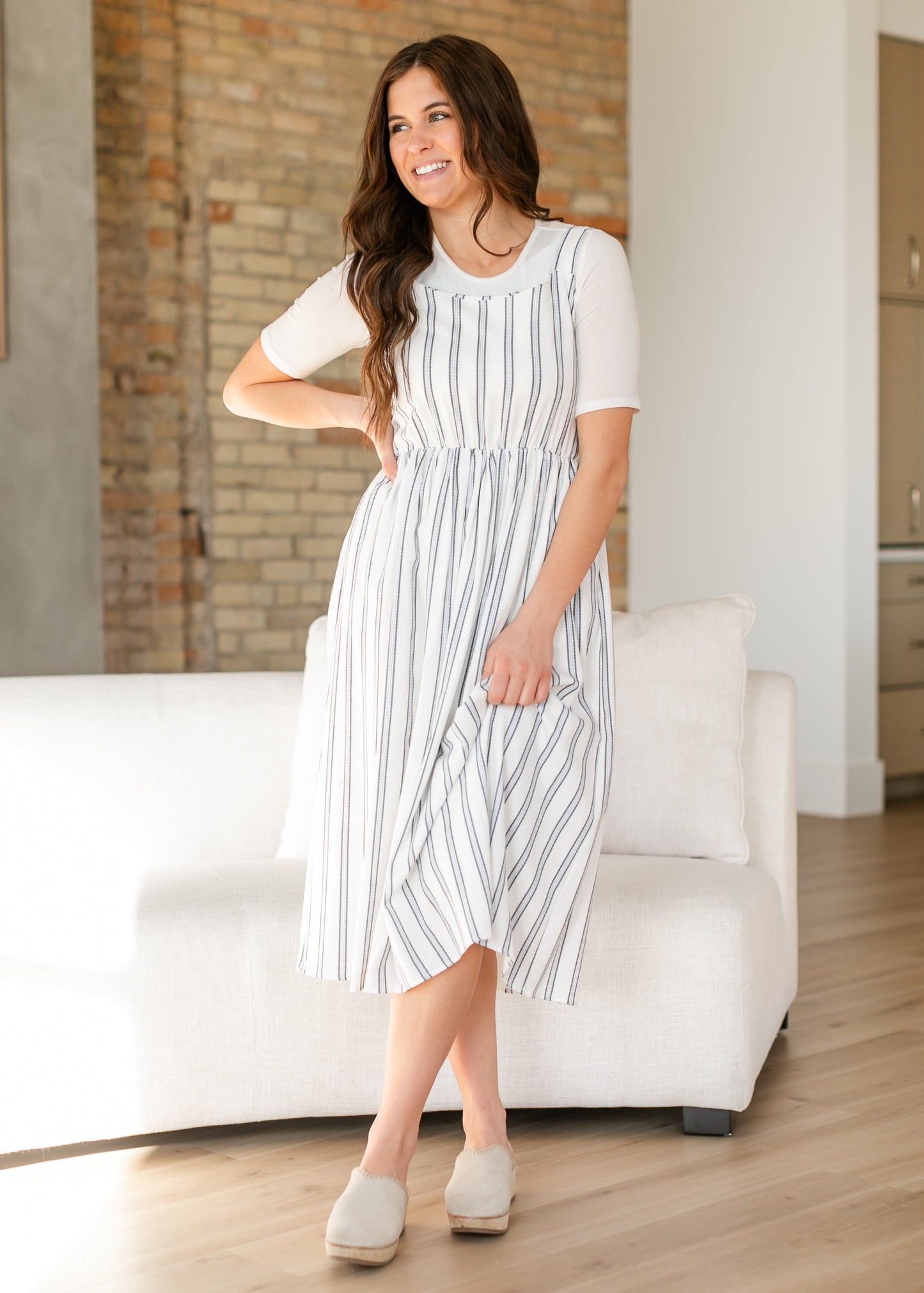 Laken Striped Midi Dress - Concordia Style Boutique