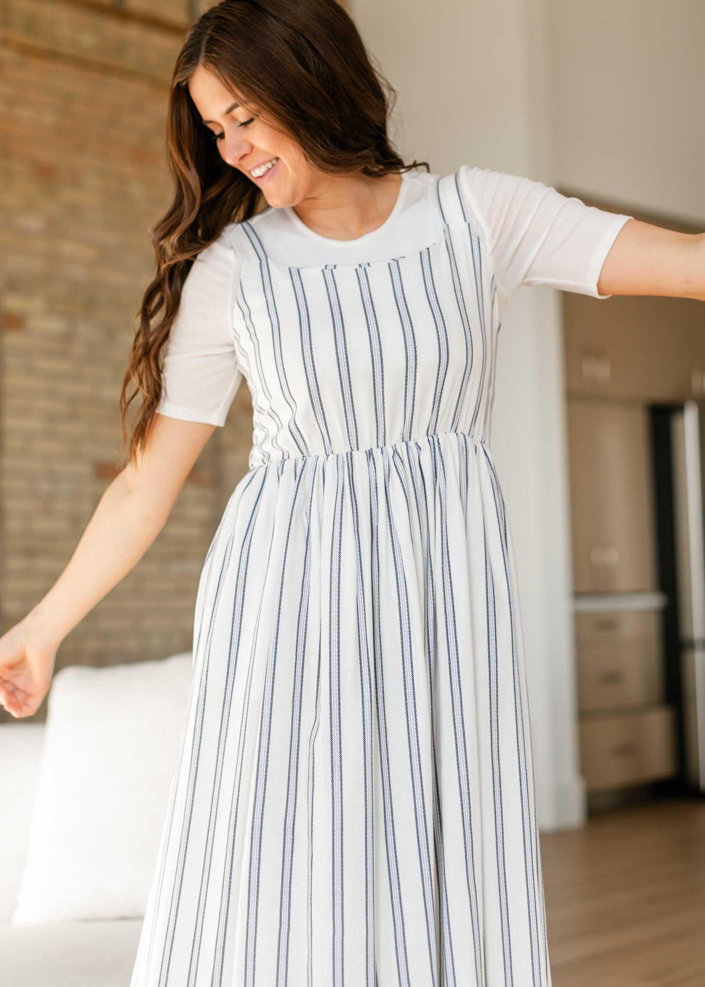 Laken Striped Midi Dress - Concordia Style Boutique