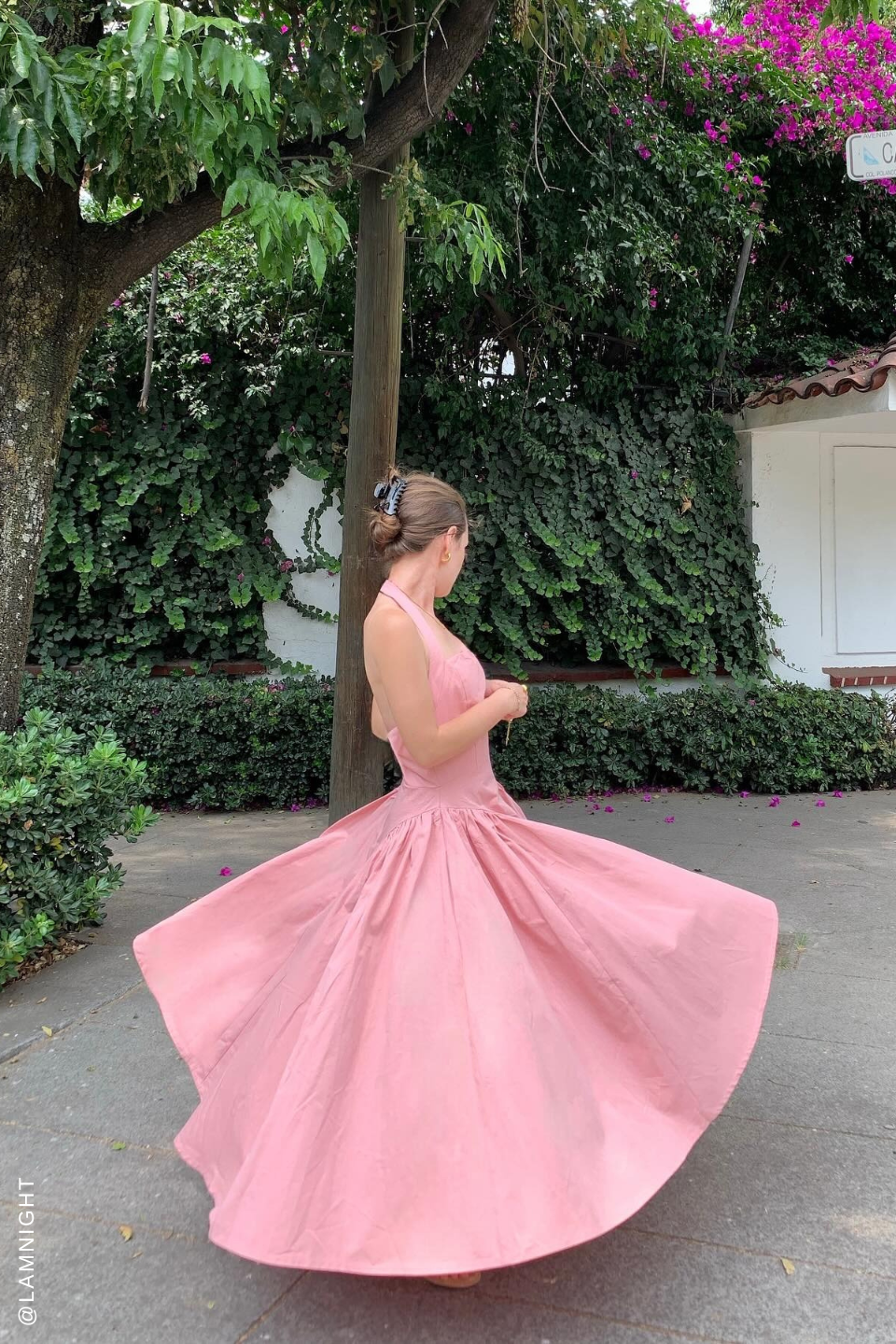 CAUGHT IN THE RAIN PINK WOVEN MIDI DRESS - Concordia Style Boutique