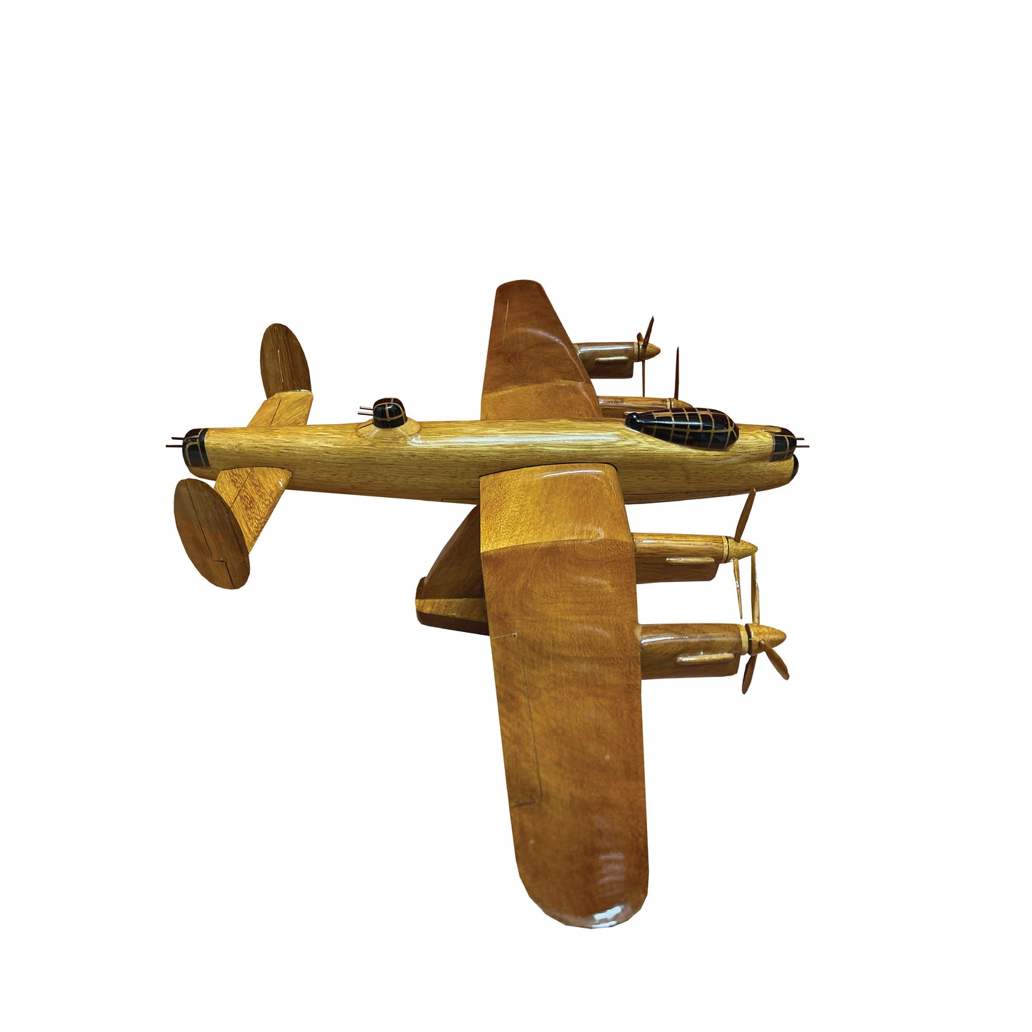 Lancaster  Mahogany Wood Desktop Airplanes Model