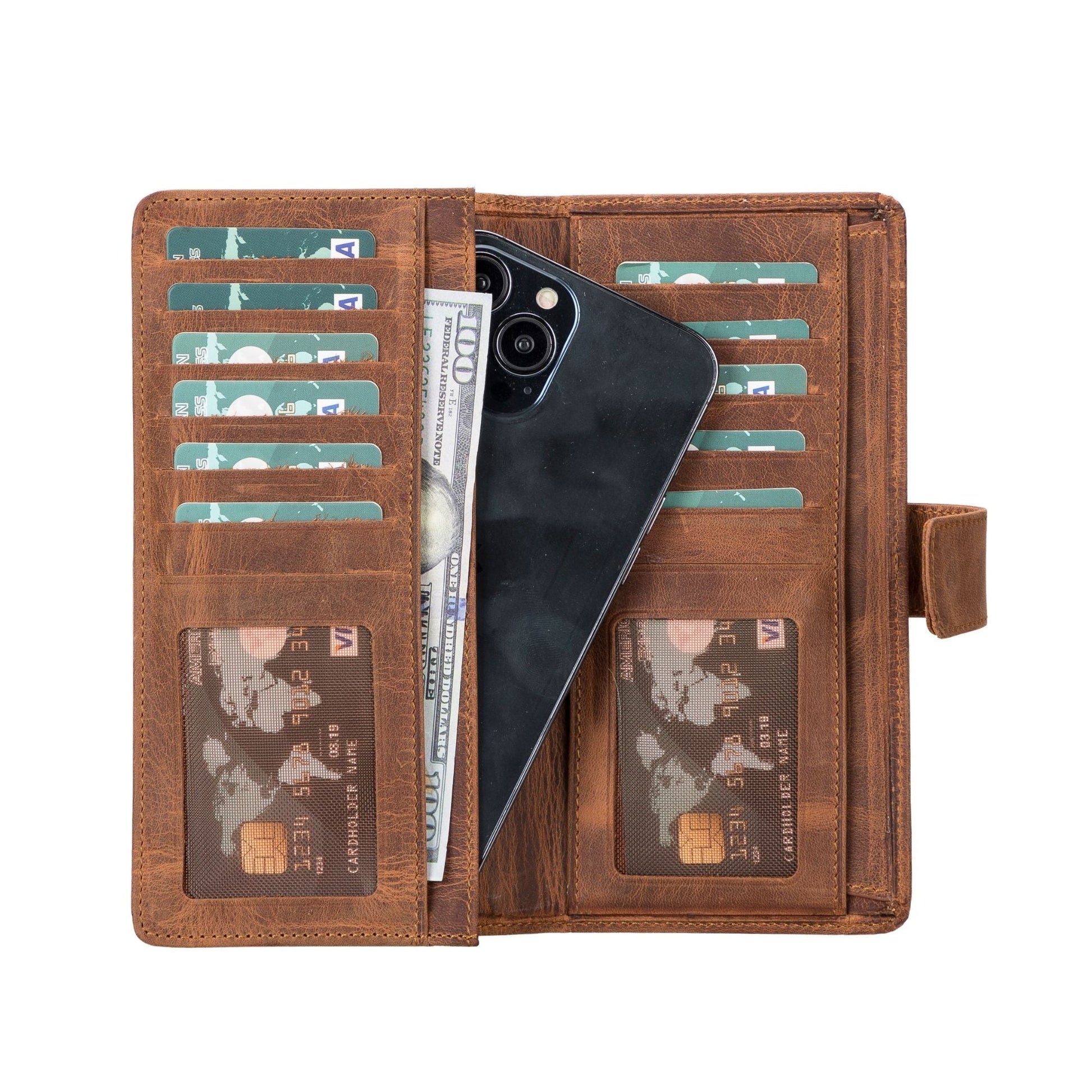 Lander Leather Phone Wallet and Multiple Card Holder for Women - Concordia Style Boutique