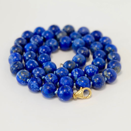 Lapis Bead Necklace