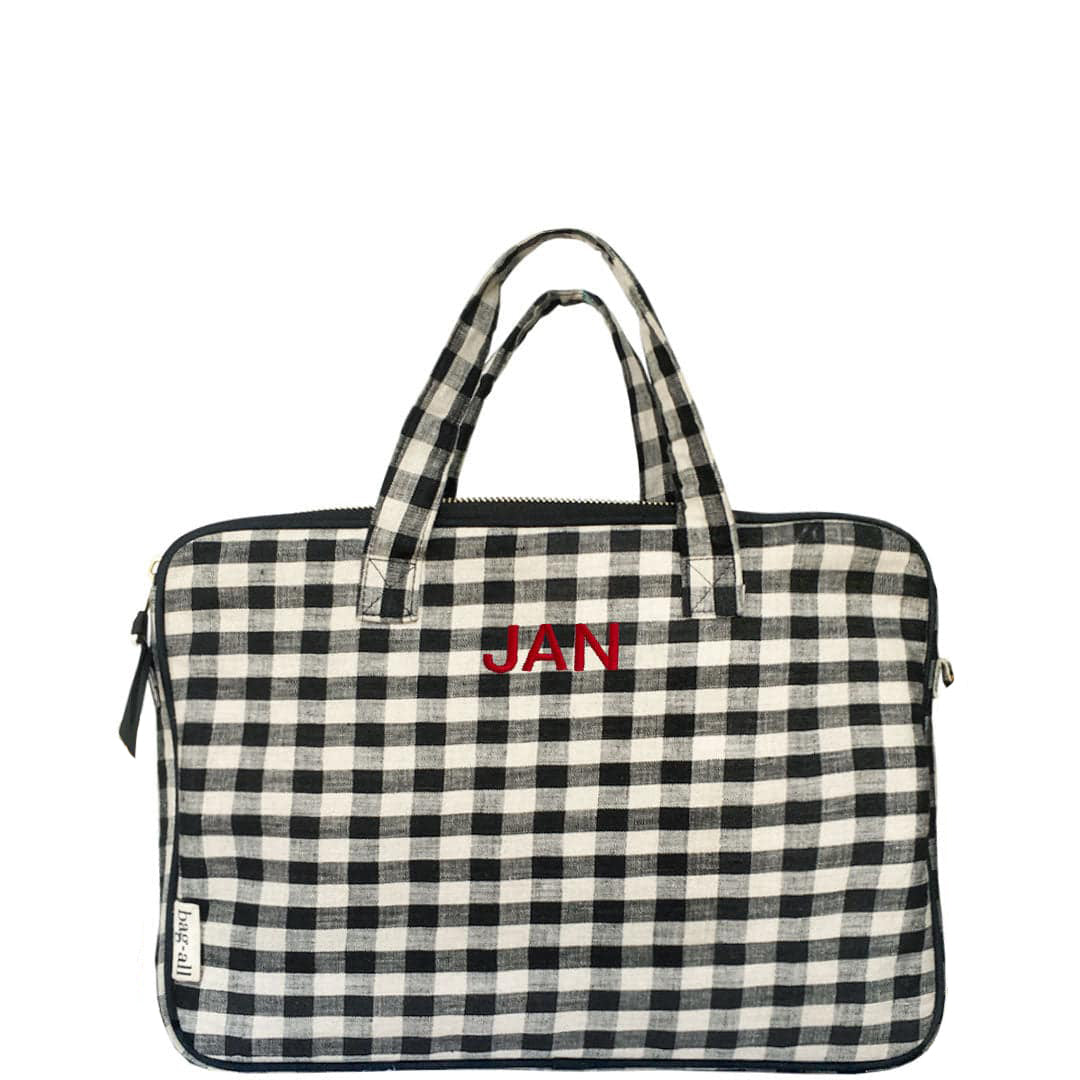 Laptop Case 13", Handle & Charger Pocket, Gingham - Premium 5620 - Luggage & Bags > Luggage Accessories > Packing Organizers from Bag-all - Just $27! Shop now at Concordia Style Boutique