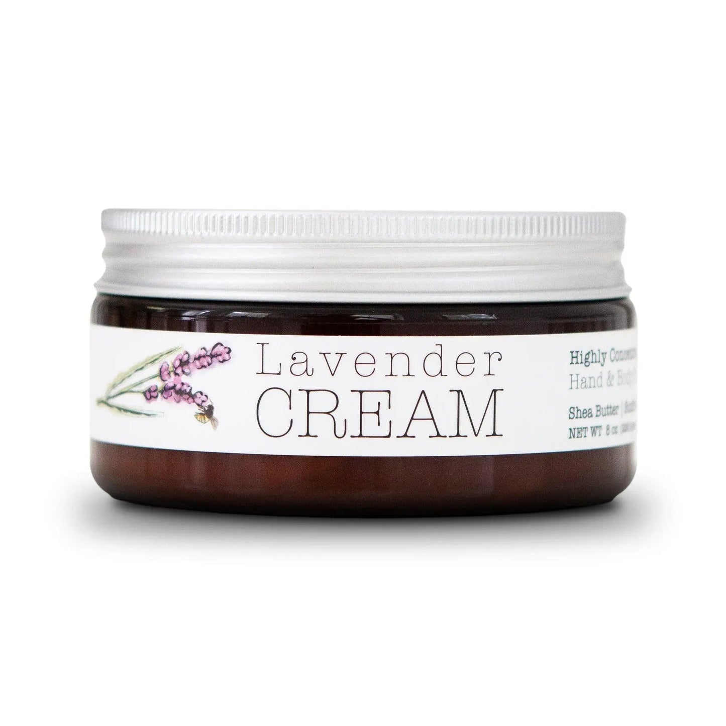 Lavender CREAM - Aromatherapy Hand & Body Cream -Lotion 8 oz or 16 oz