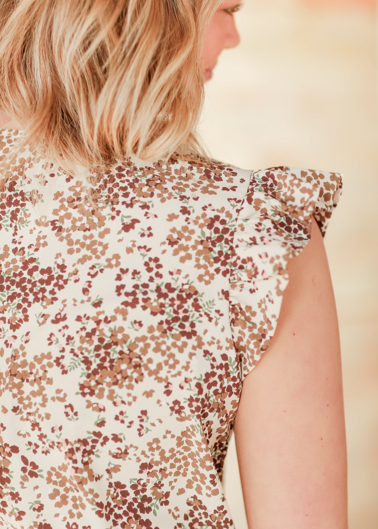 Leanne Ruffle Cap Sleeve Top - Concordia Style Boutique